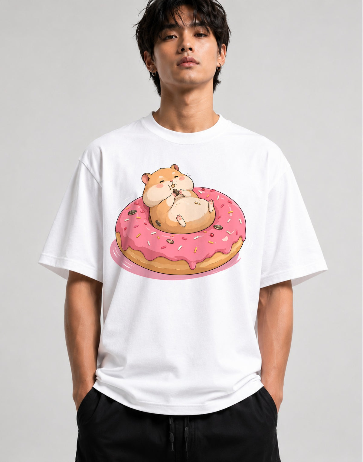 Hamster Donut Delight - White