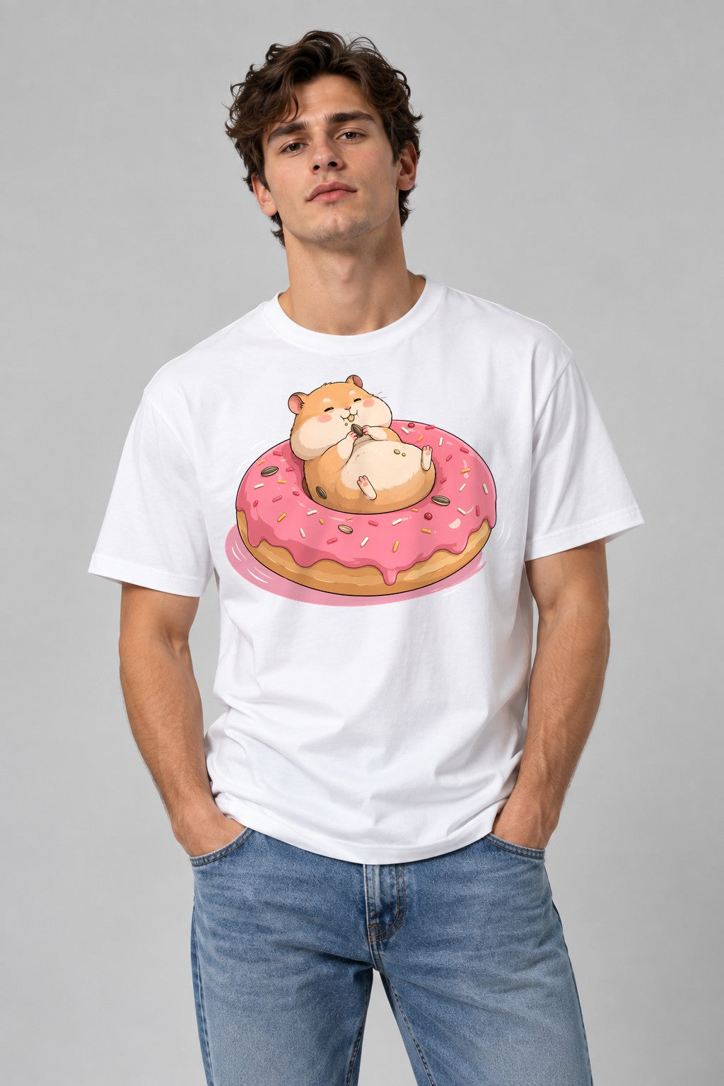 Hamster Donut Delight - White