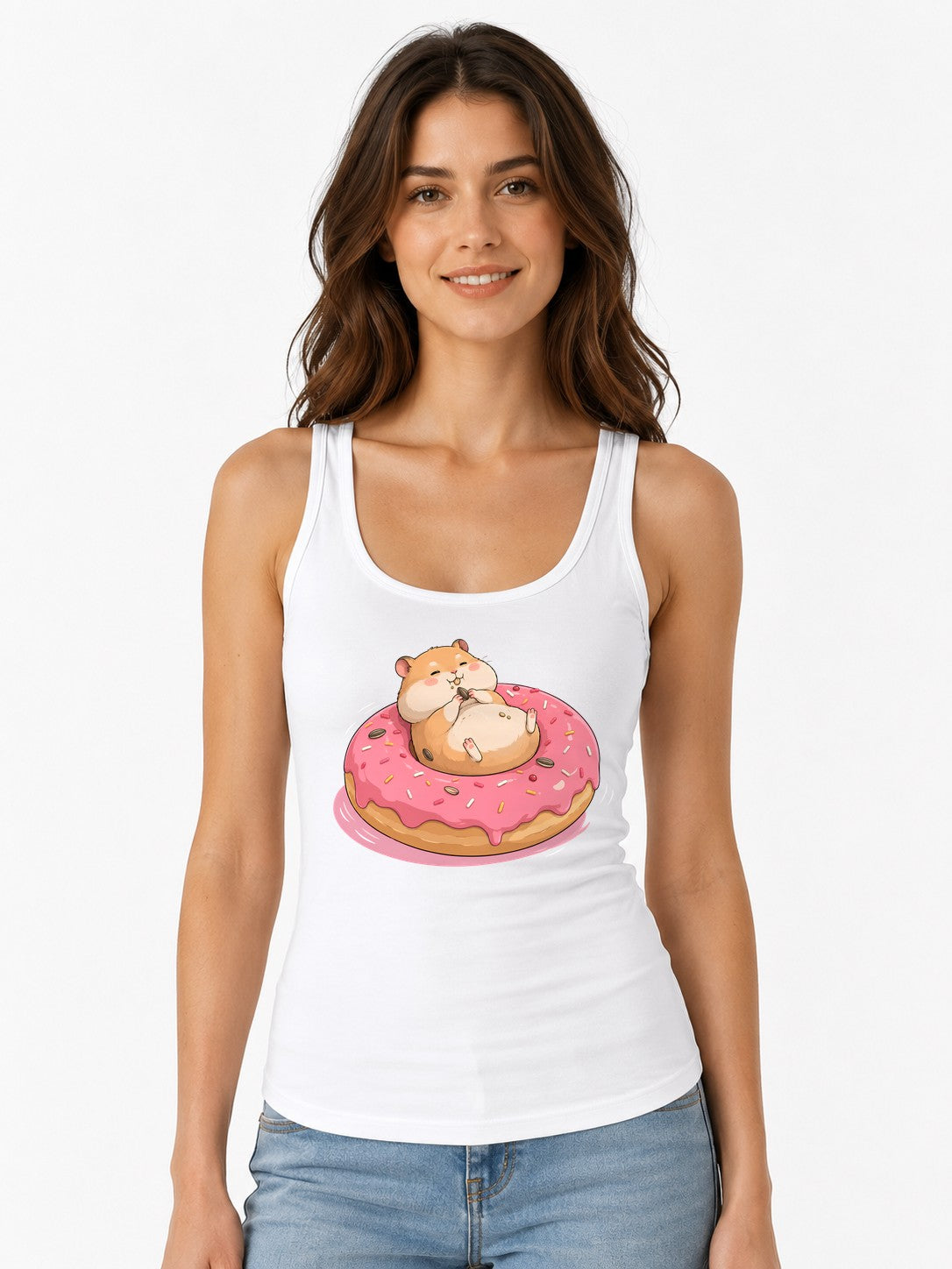 Hamster Donut Delight - White