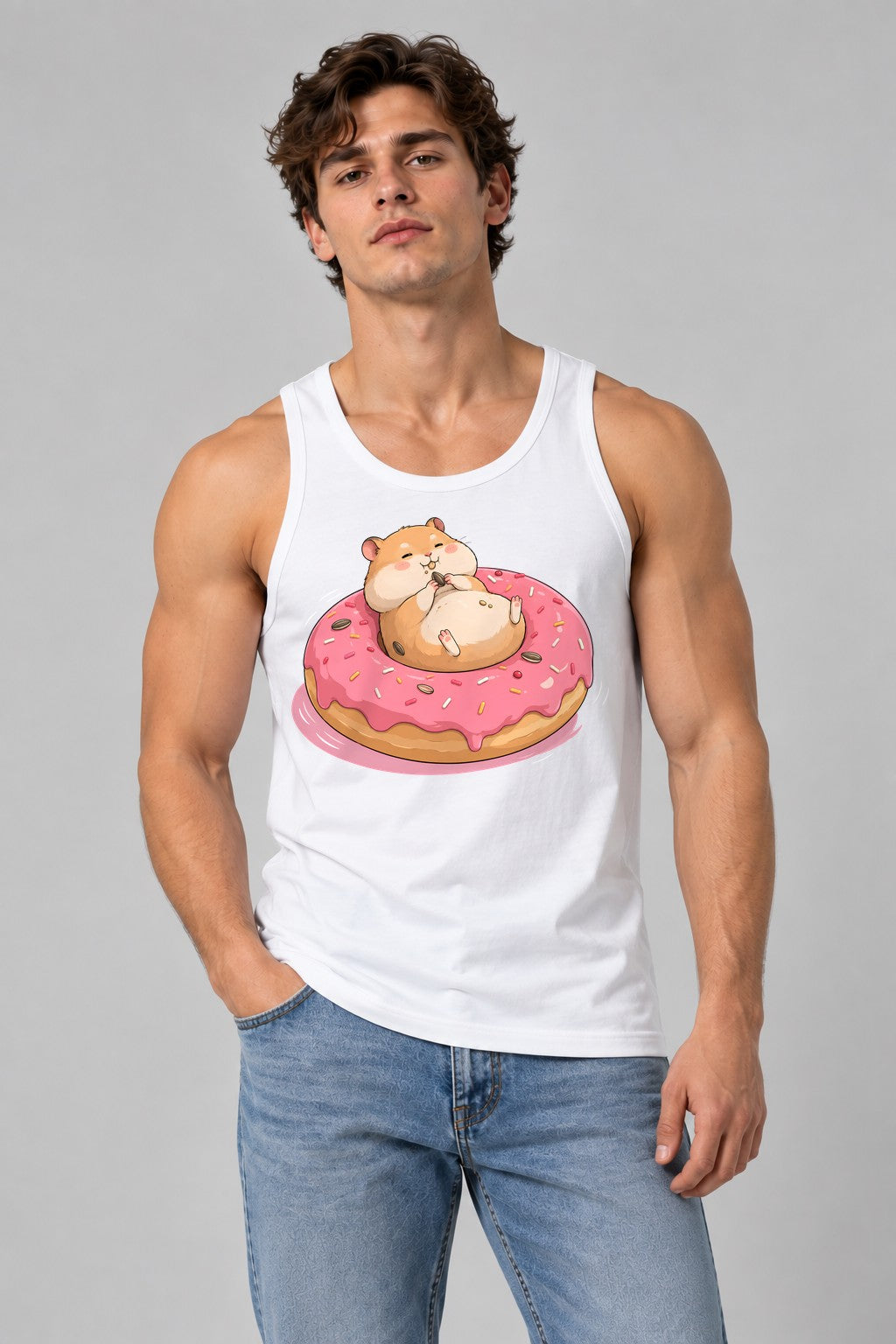 Hamster Donut Delight - White