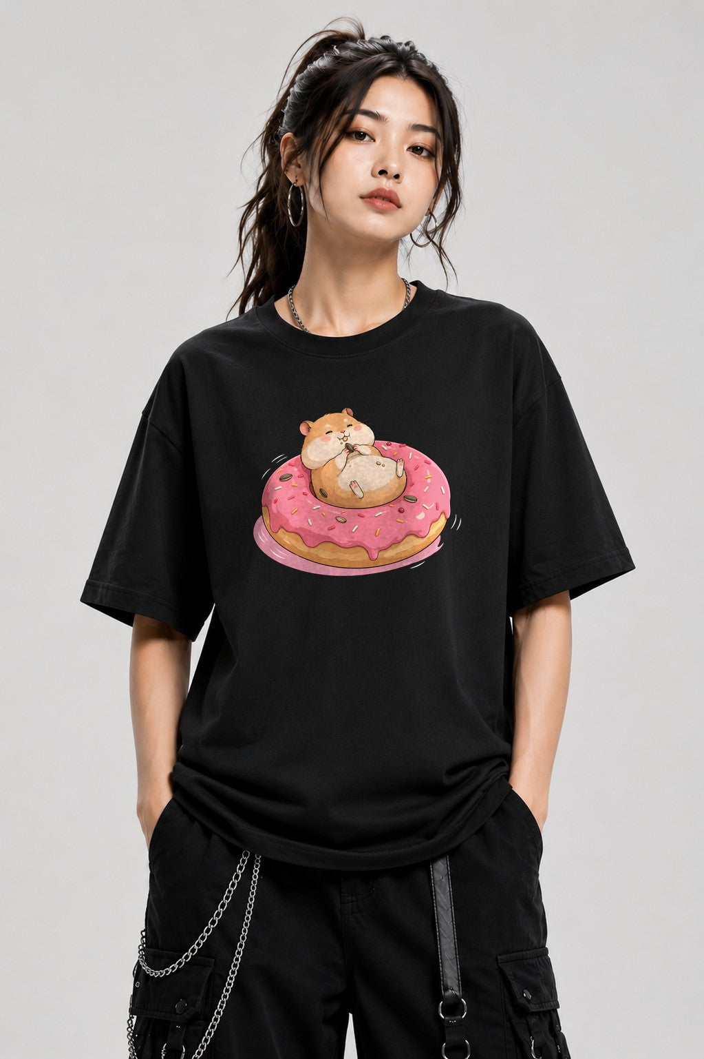 Hamster Donut Delight - Black