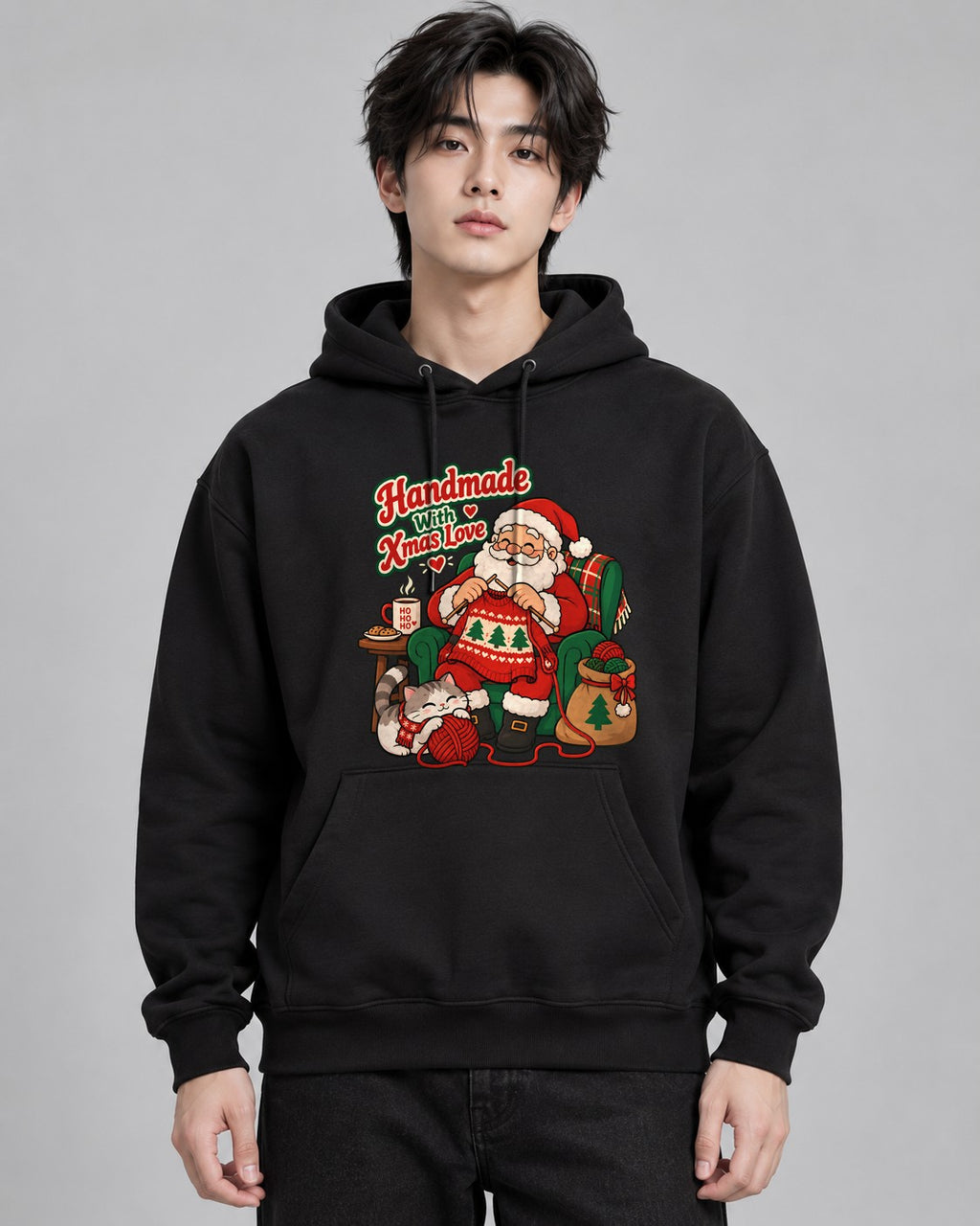 Handmade With Xmas Love - Black