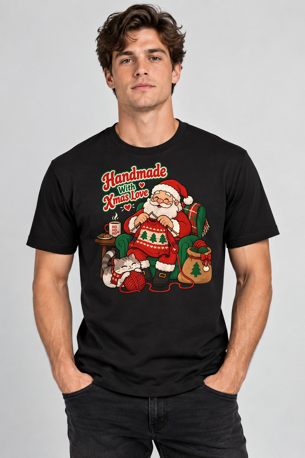 Handmade With Xmas Love - Black