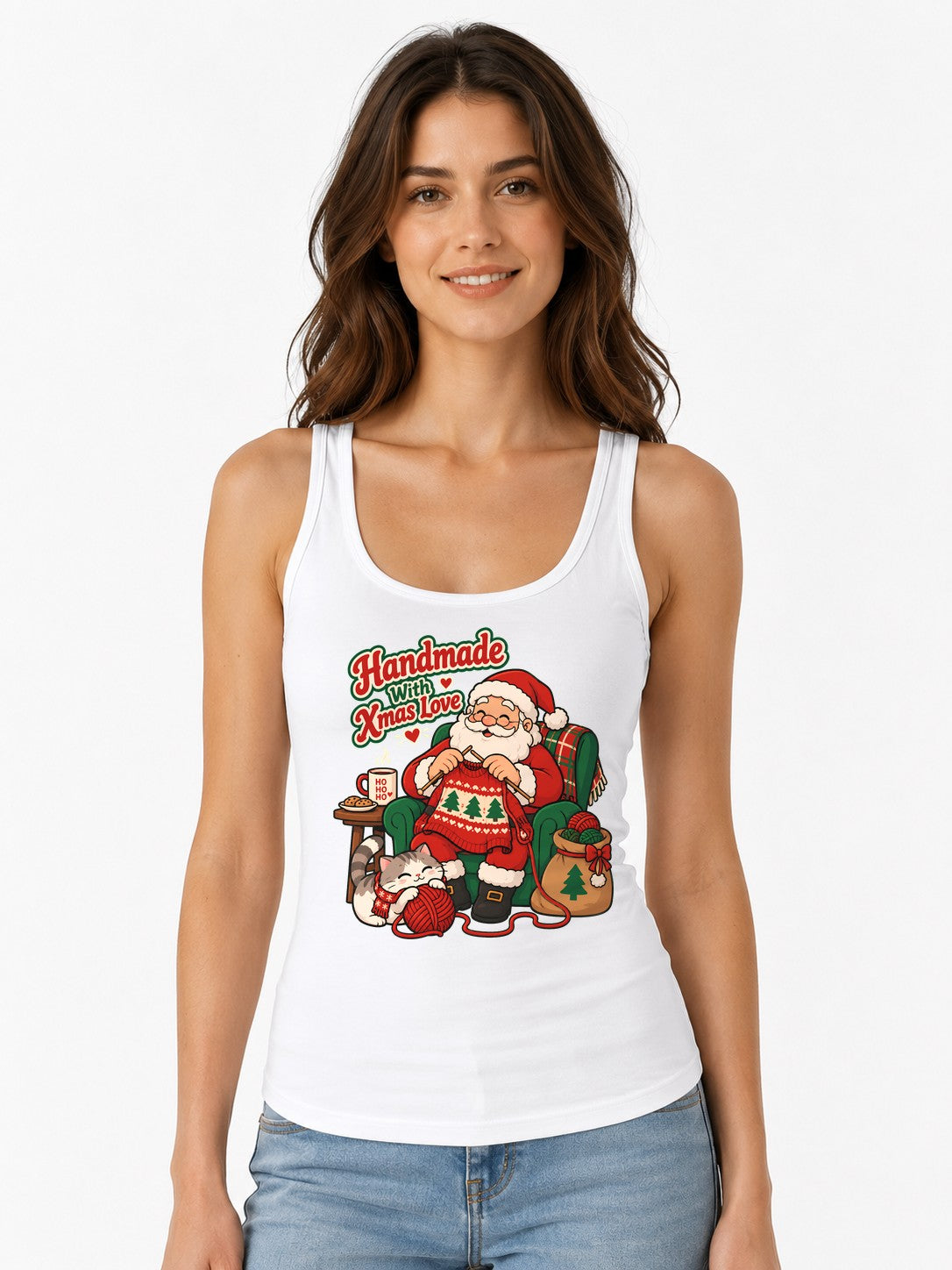Handmade With Xmas Love - White