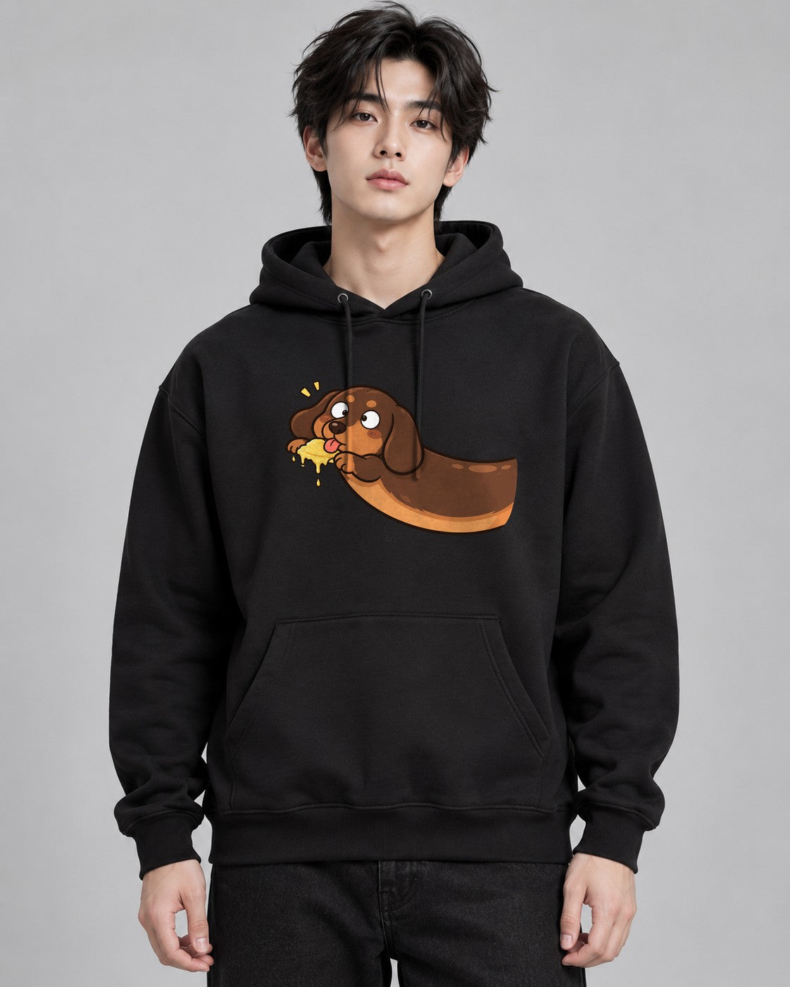 Happy Dachshund Sponge - Black