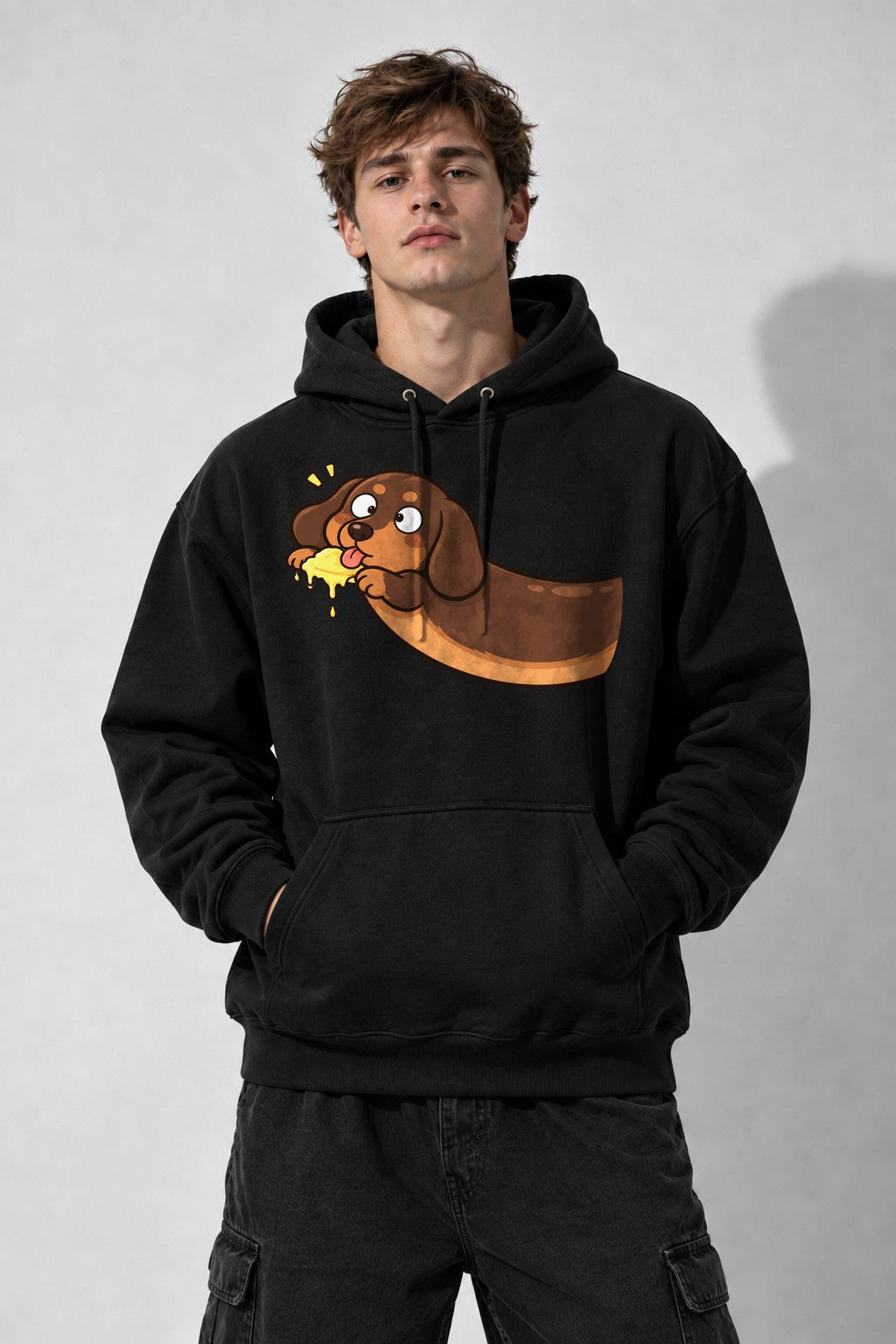 Happy Dachshund Sponge - Black