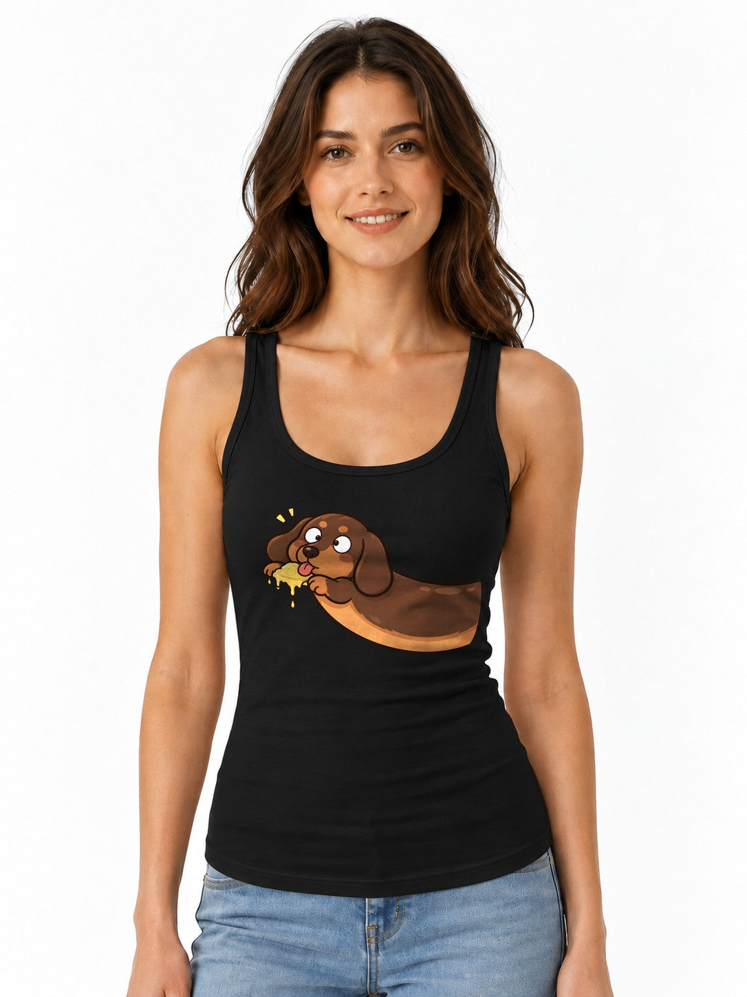 Happy Dachshund Sponge - Black