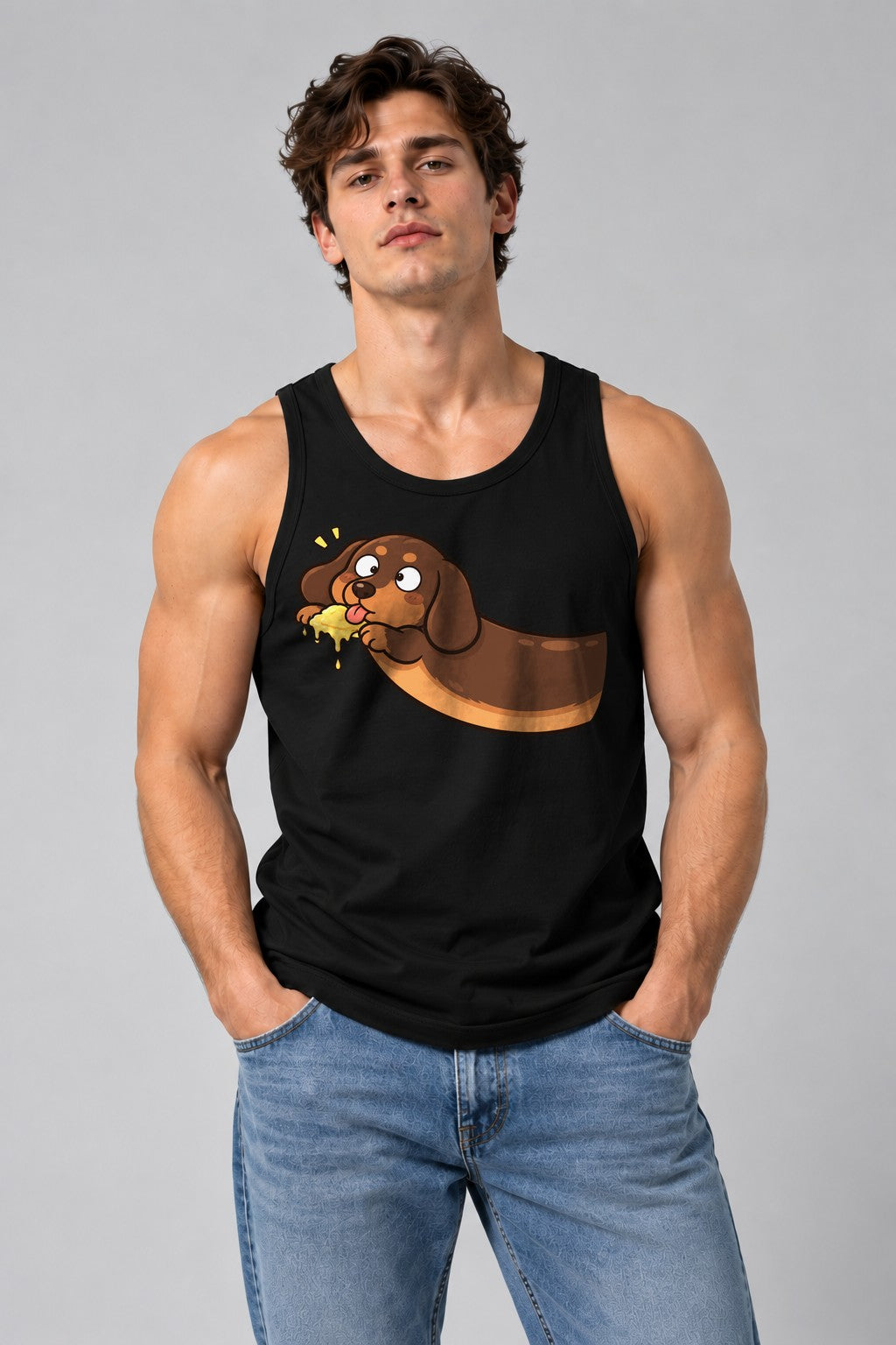 Happy Dachshund Sponge - Black