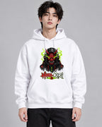 Harakiri Japanese Cyberpunk Oni Mask - White