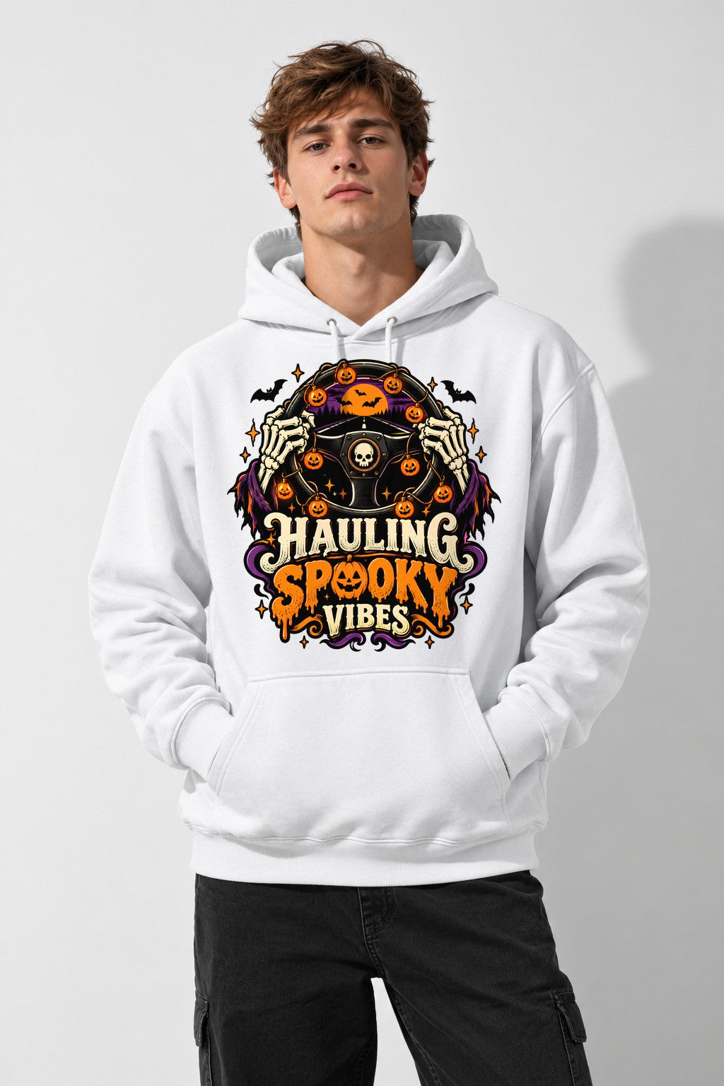Hauling Spooky Vibes - White