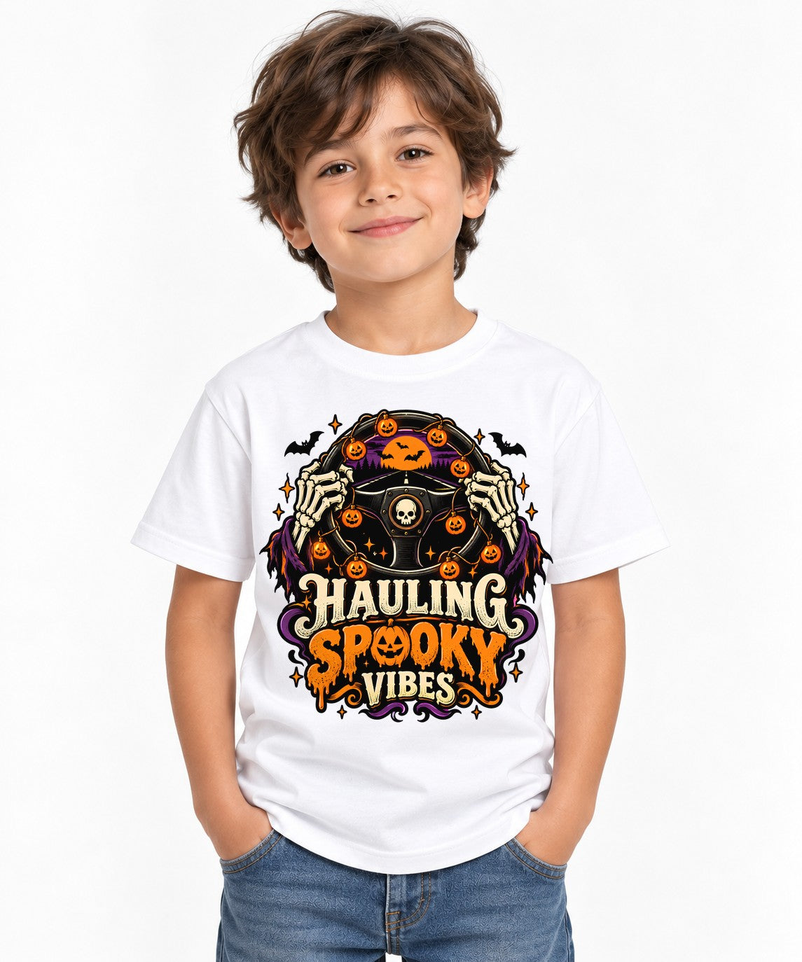 Hauling Spooky Vibes - White