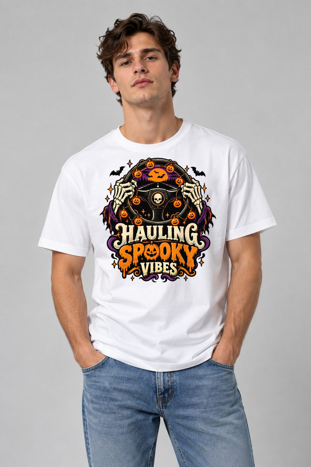 Hauling Spooky Vibes - White