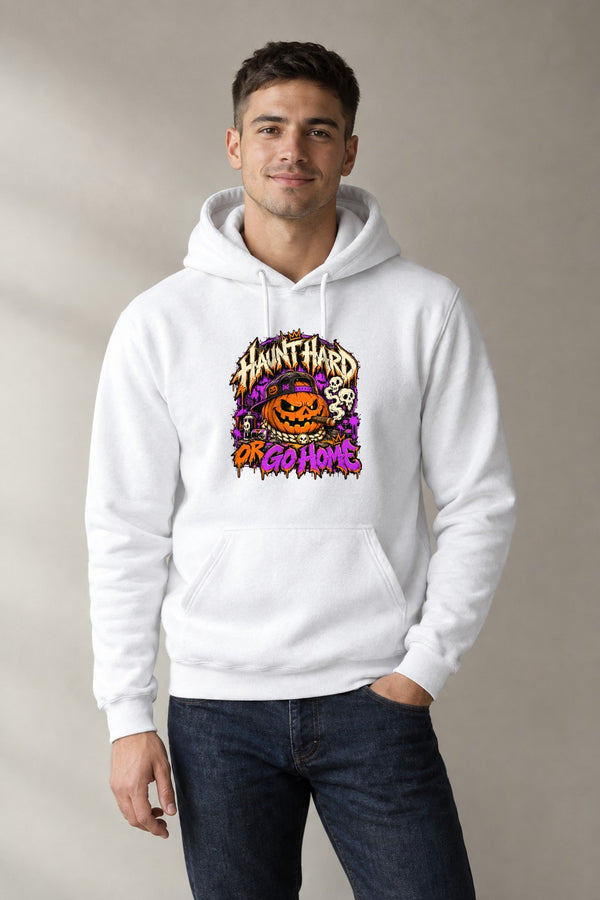 Haunt Hard Or Go Home - White