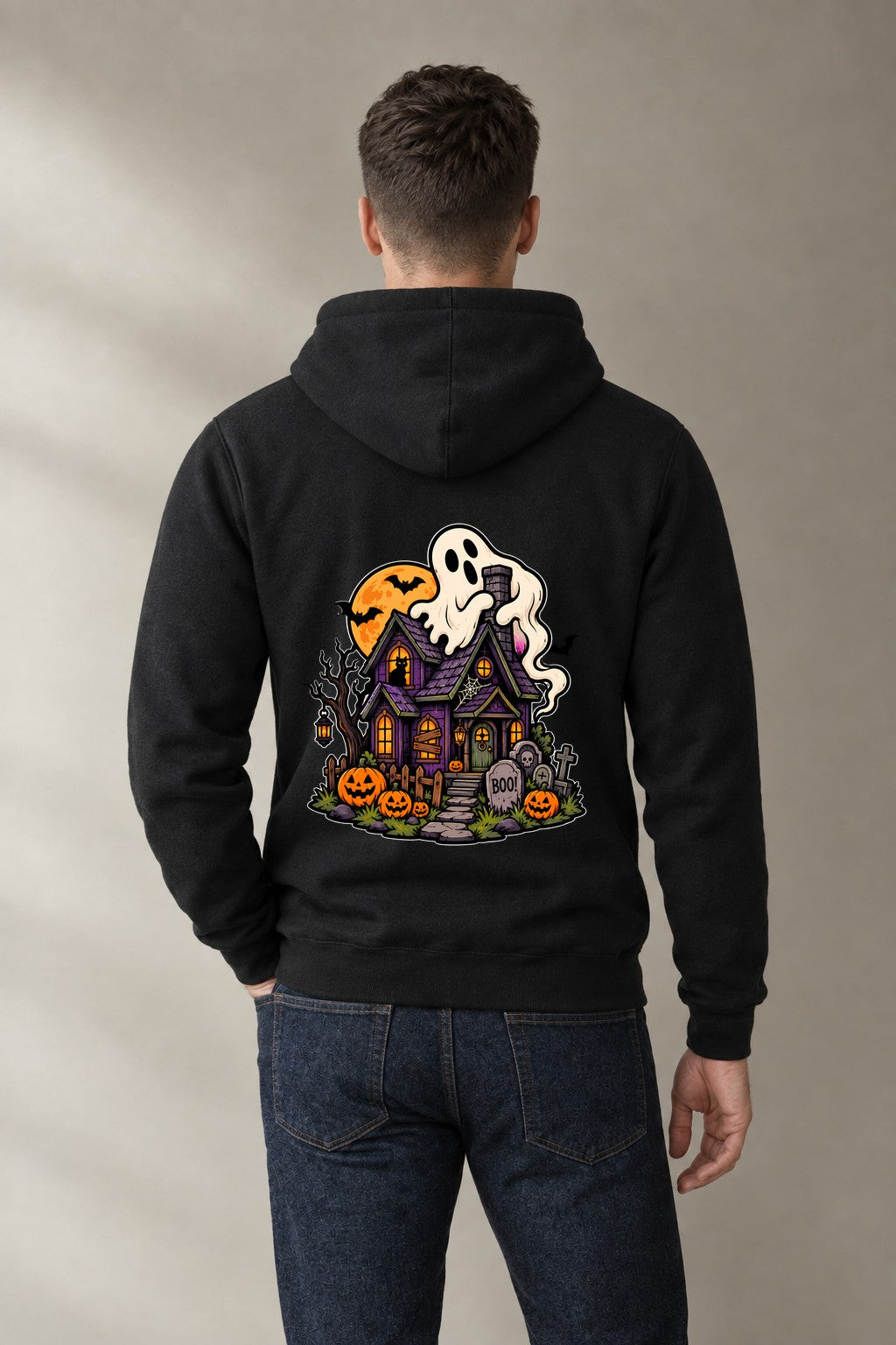 Haunted House Ghost - Black