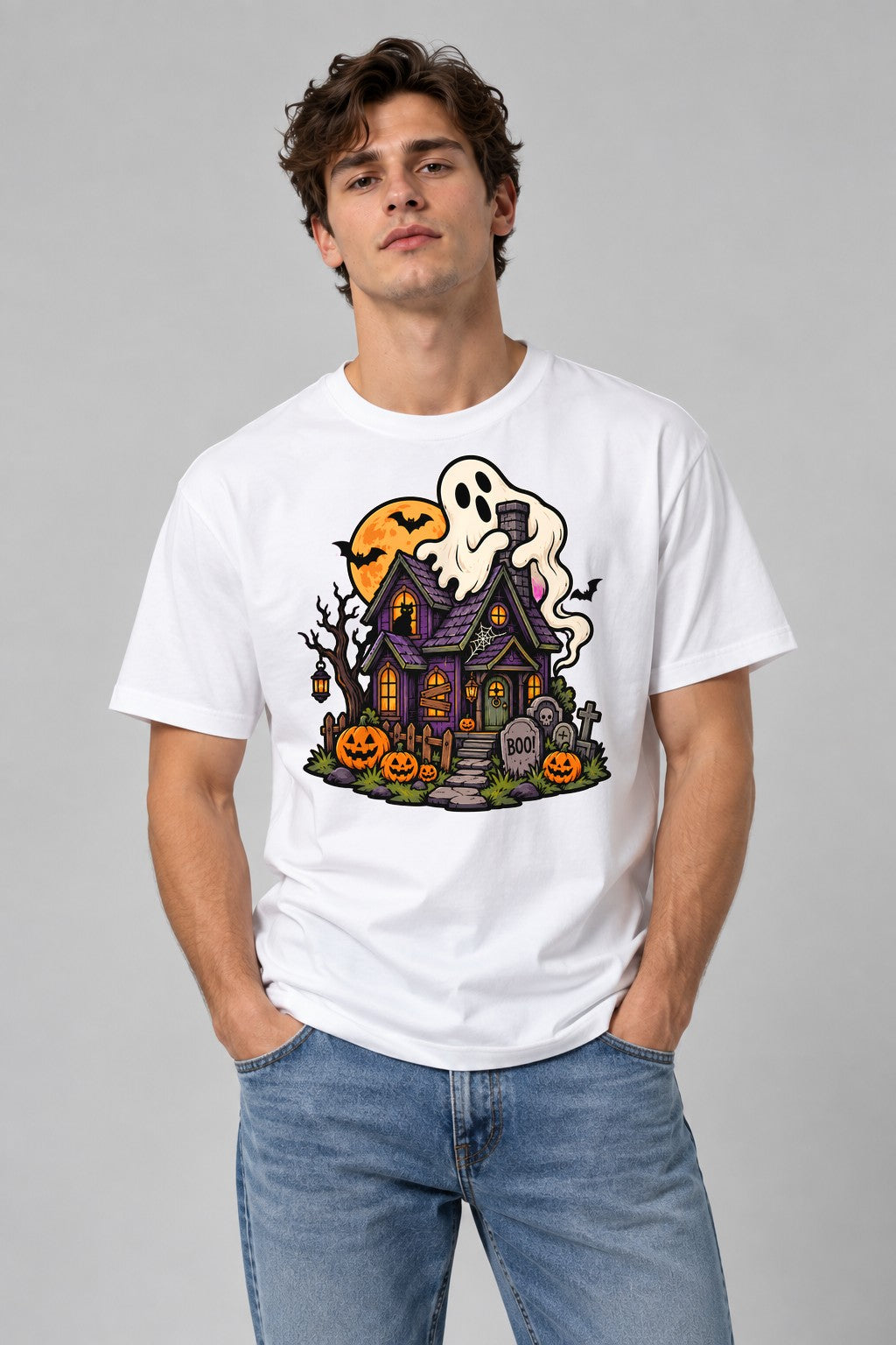Haunted House Ghost - White
