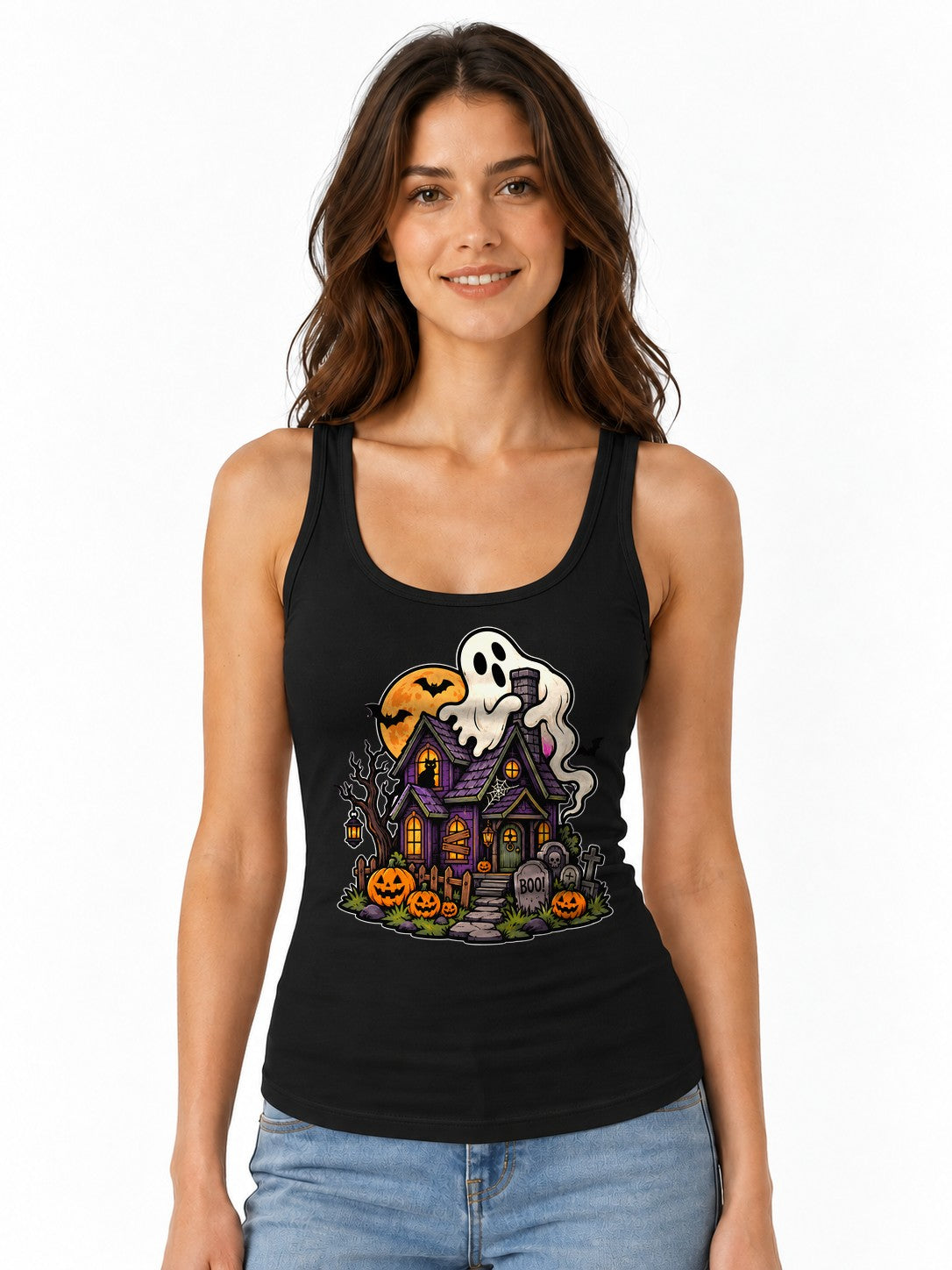 Haunted House Ghost - Black