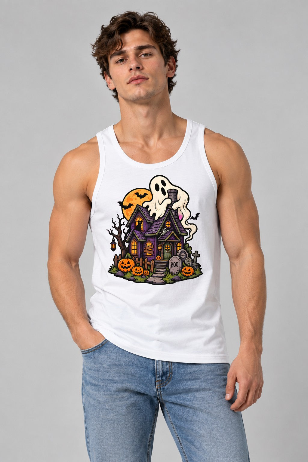 Haunted House Ghost - White
