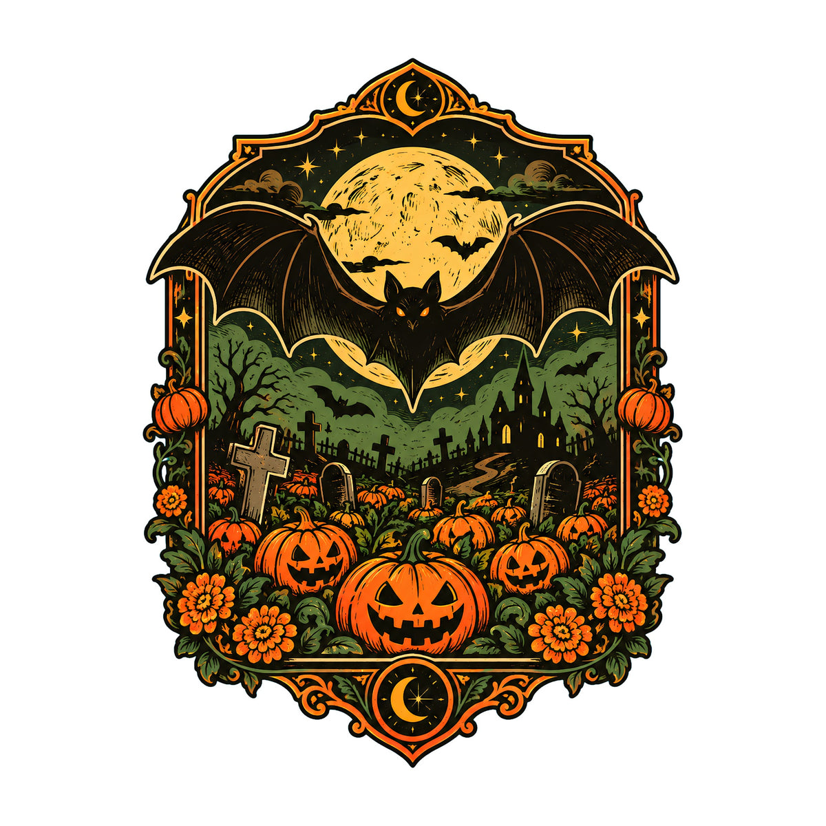 Haunted Moon Graveyard