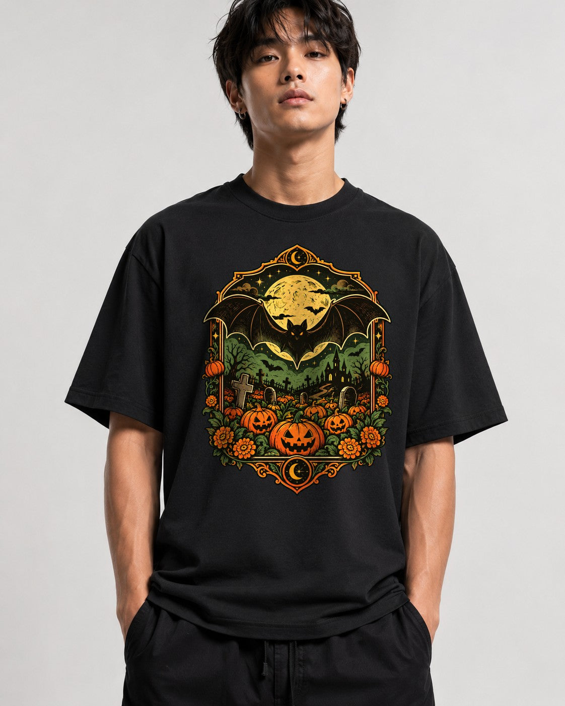 Haunted Moon Graveyard - Black