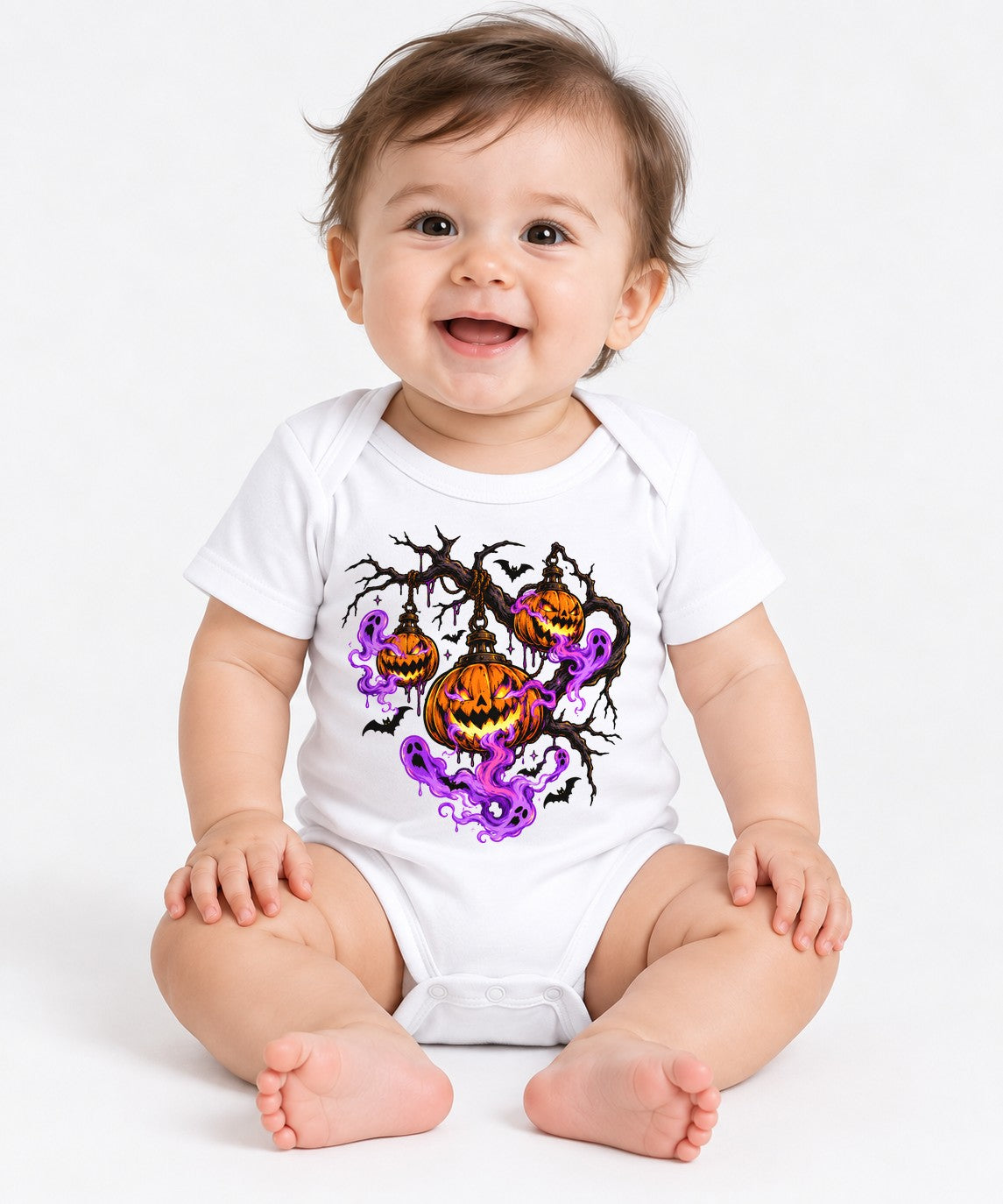 Haunted Pumpkin Lanterns - White