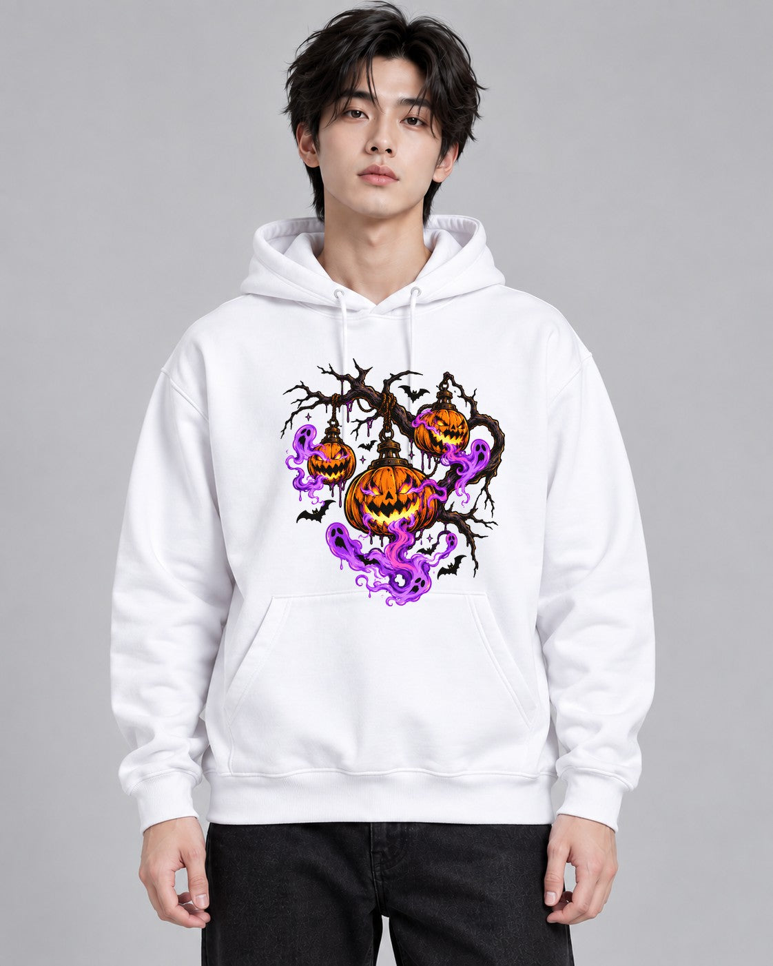 Haunted Pumpkin Lanterns - White