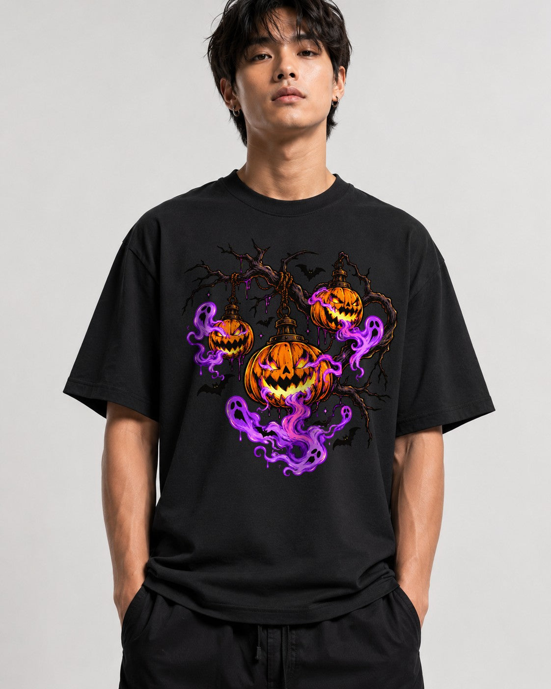 Haunted Pumpkin Lanterns - Black