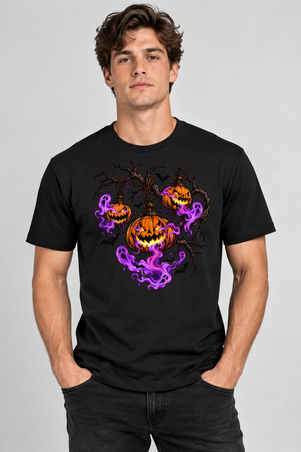 Haunted Pumpkin Lanterns - Black