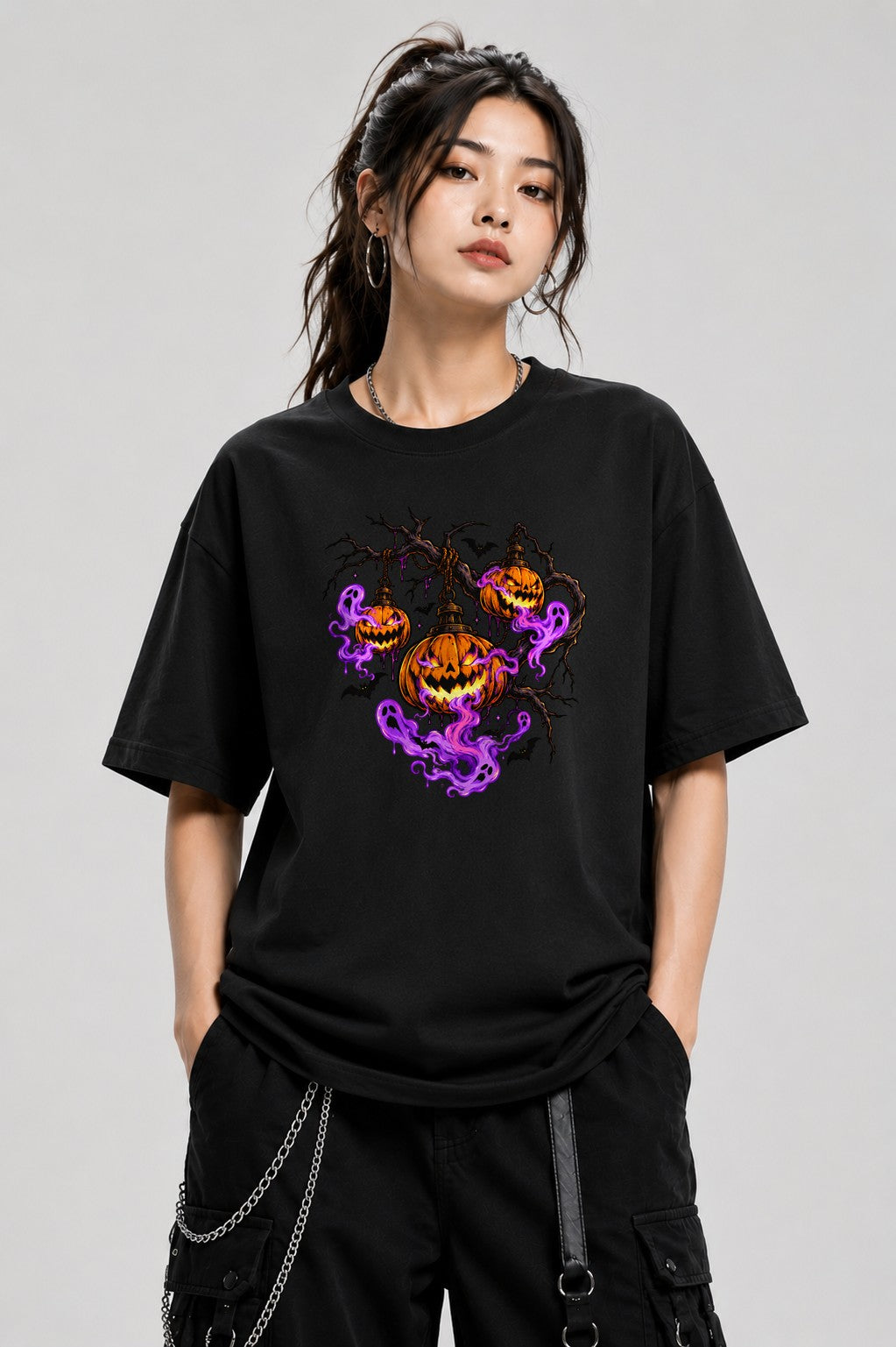 Haunted Pumpkin Lanterns - Black