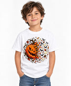 Haunted Pumpkin Wreath - White