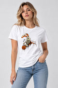 Haunted Shoulder Skeleton Rabbit - White