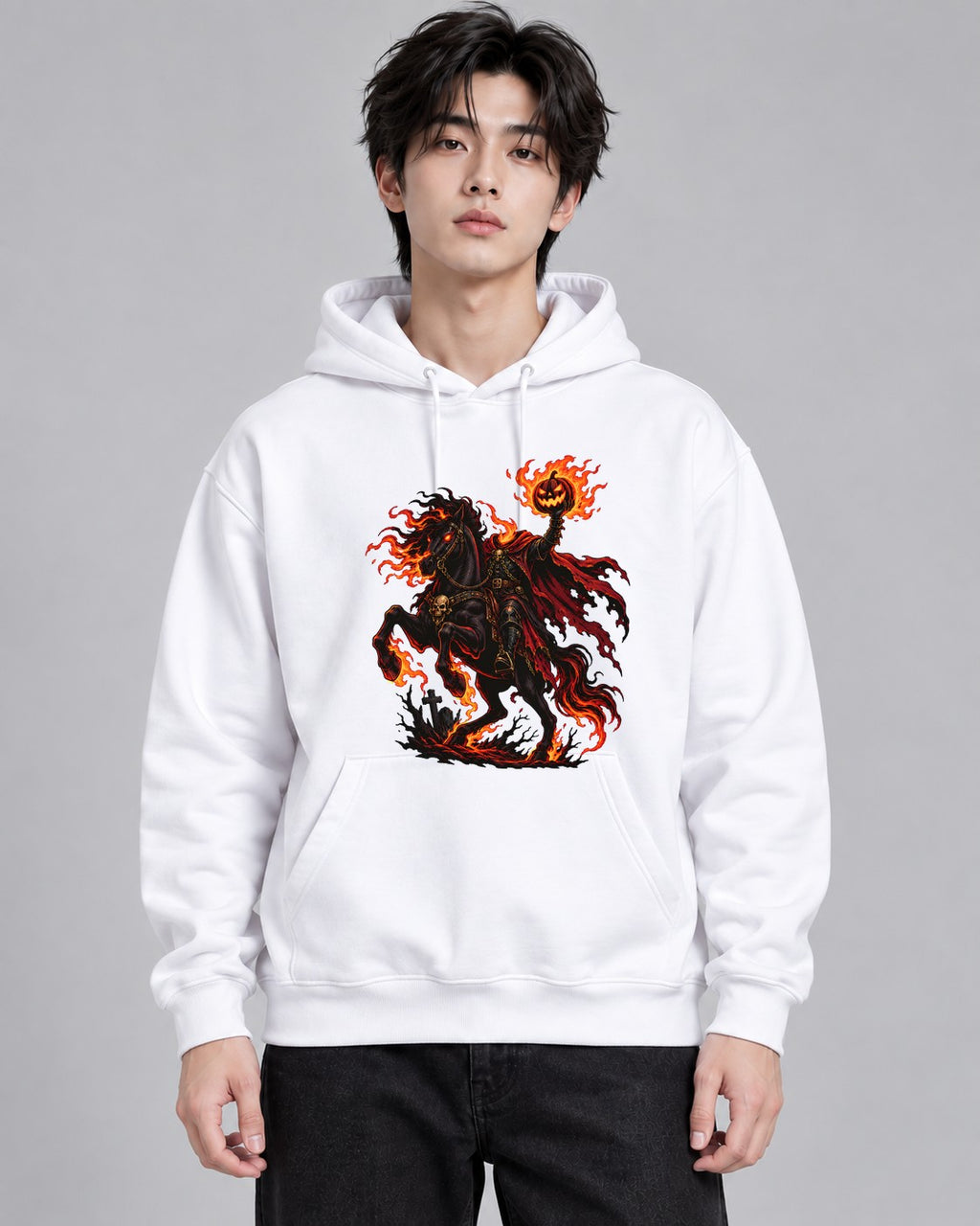 Headless Horseman Rider - White