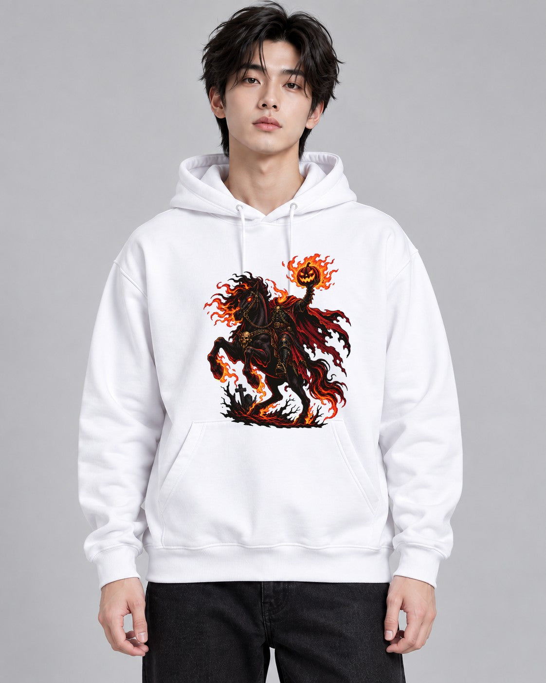 Headless Horseman Rider - White