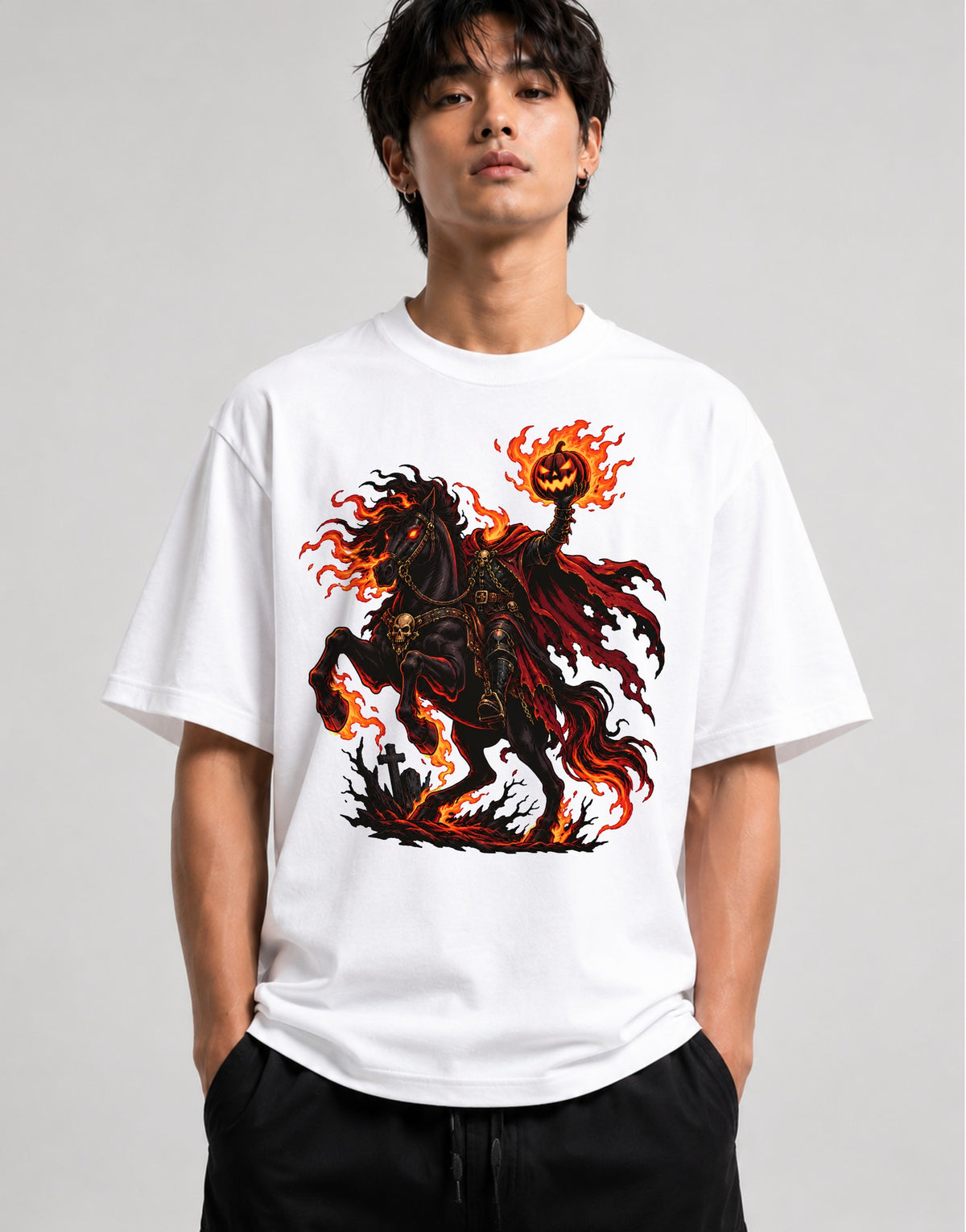 Headless Horseman Rider - White
