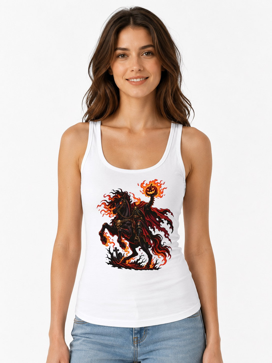 Headless Horseman Rider - White