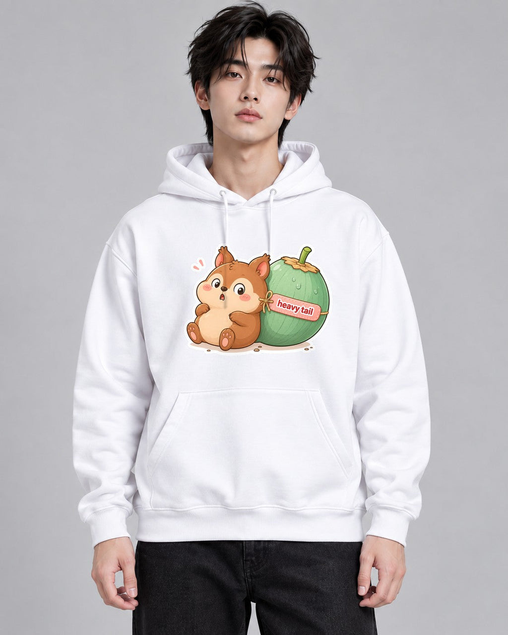 Heavy Tail Squirrel - White