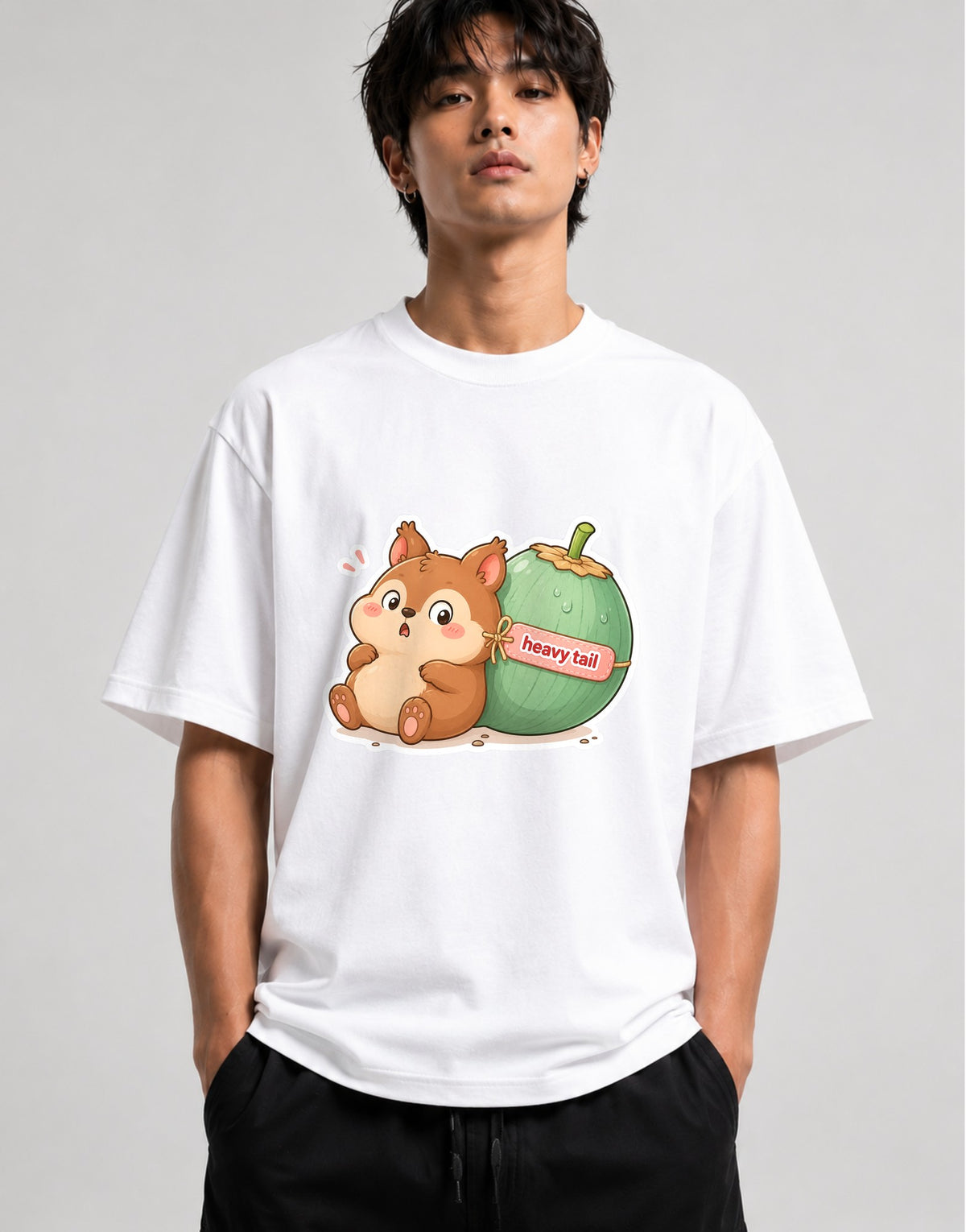 Heavy Tail Squirrel - White