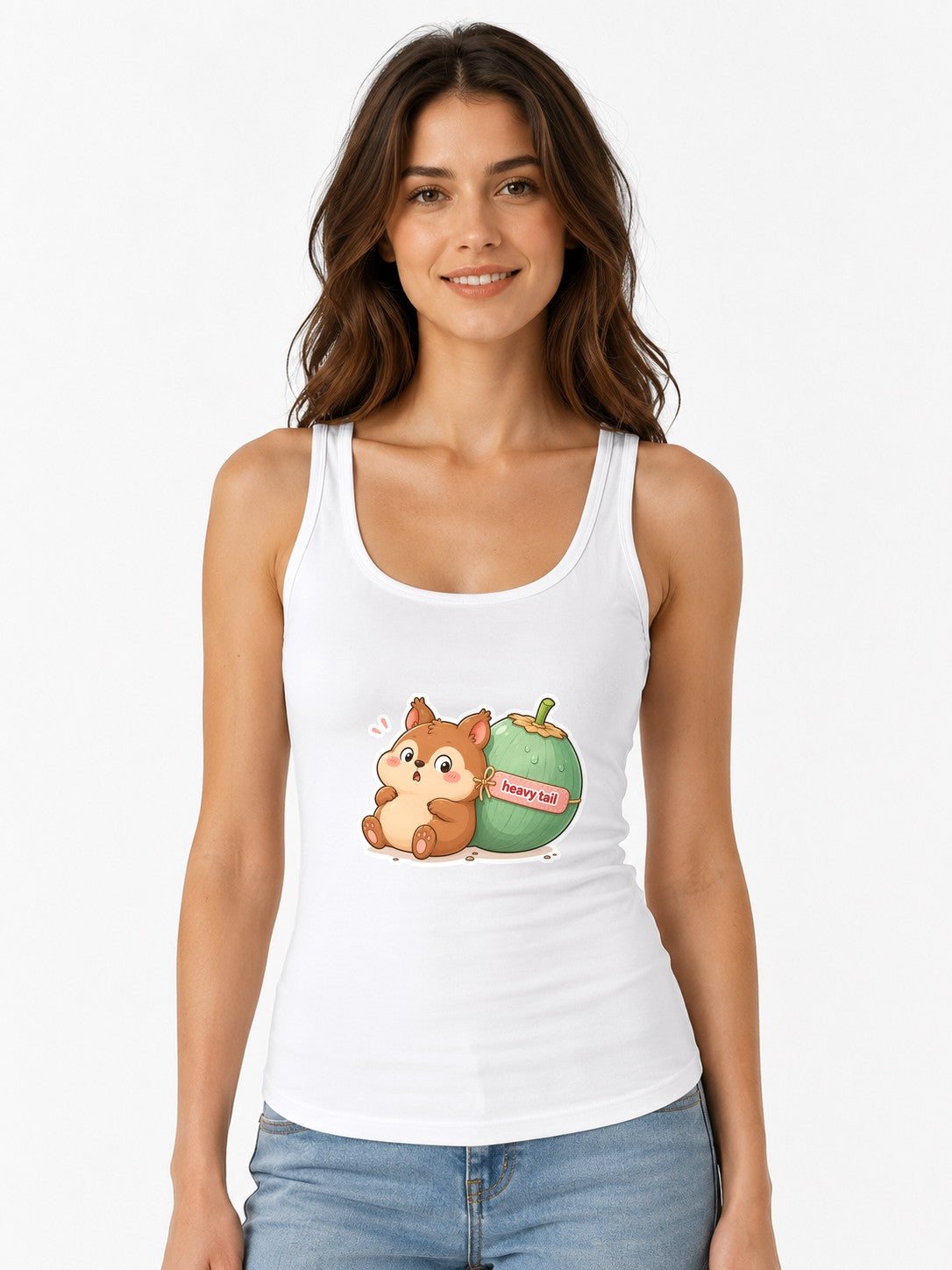 Heavy Tail Squirrel - White