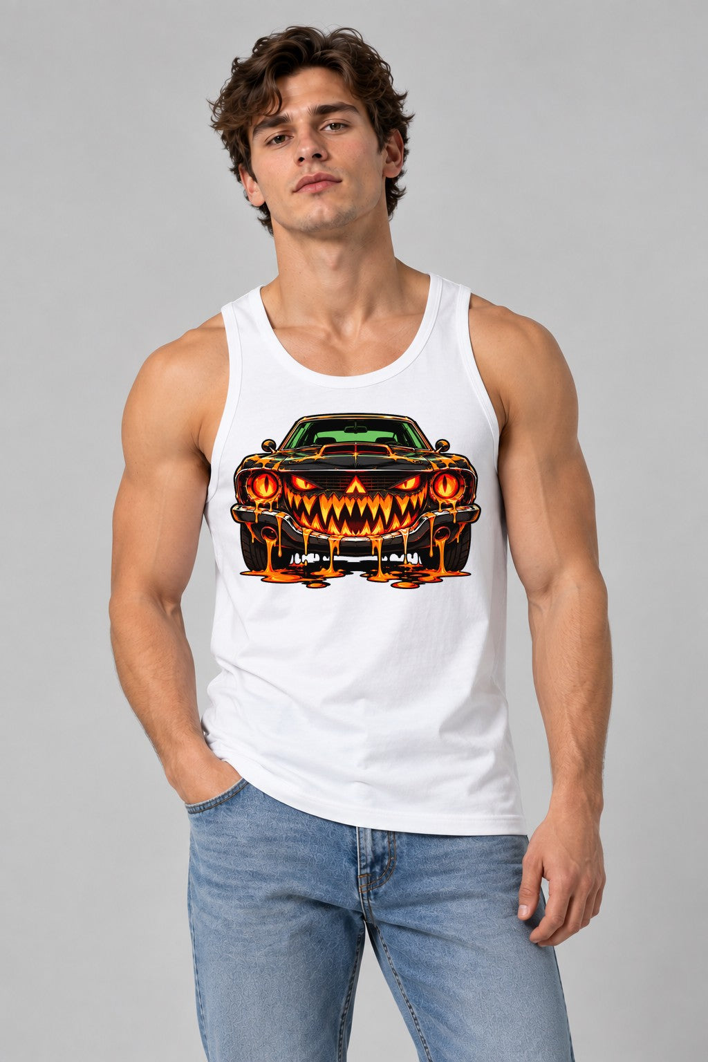 Hell Ride Monster Car - White