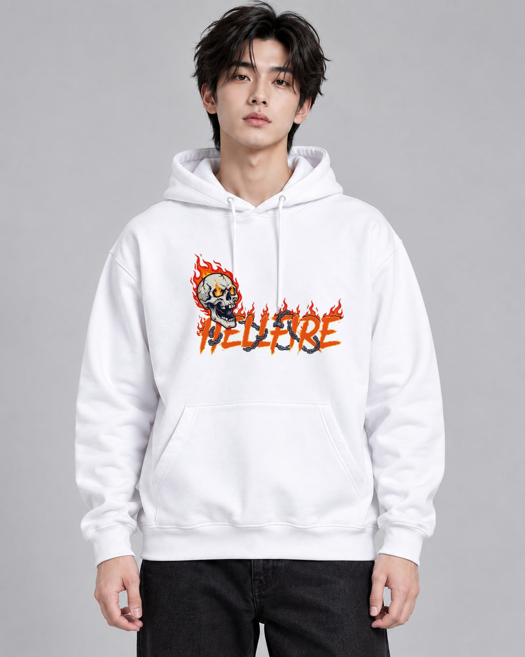 Hellfire Skull - White