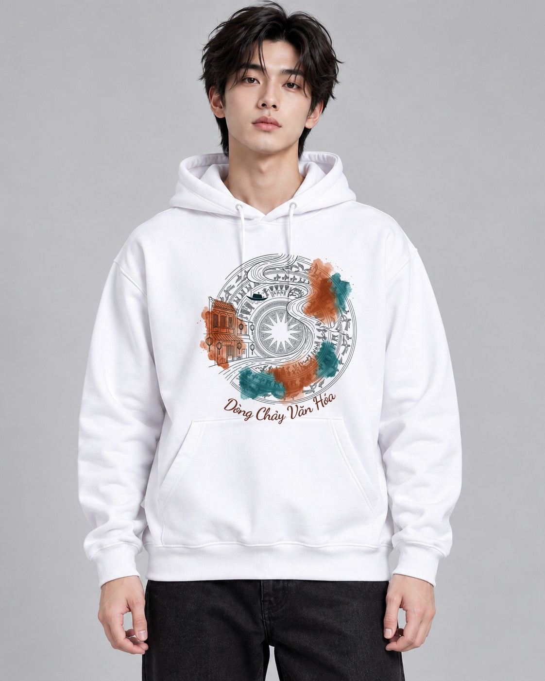 Heritage Flow Art - White