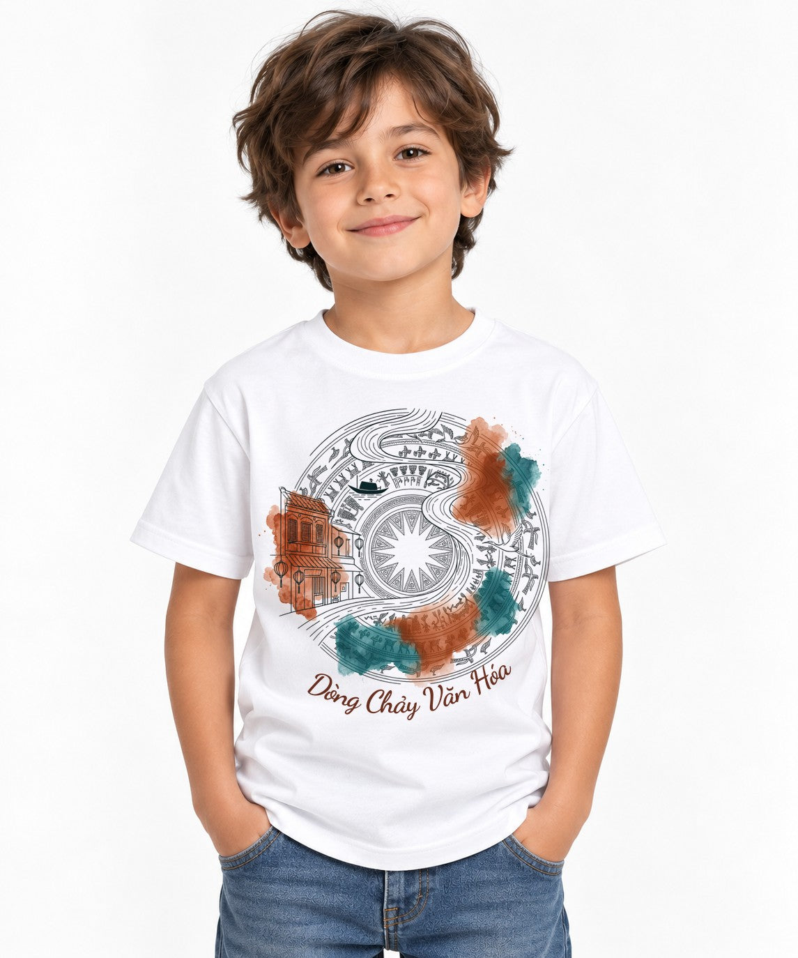 Heritage Flow Art - White