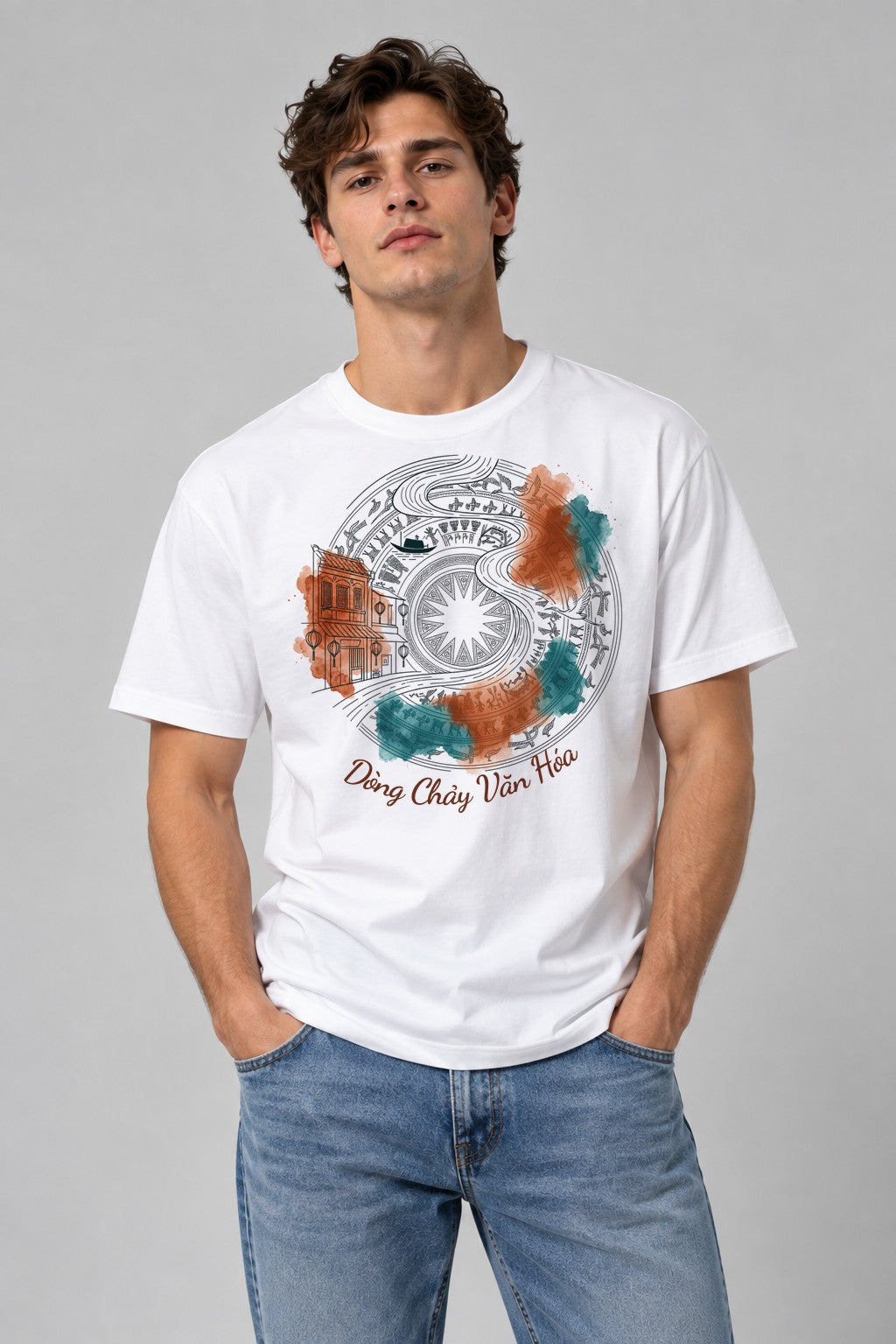 Heritage Flow Art - White