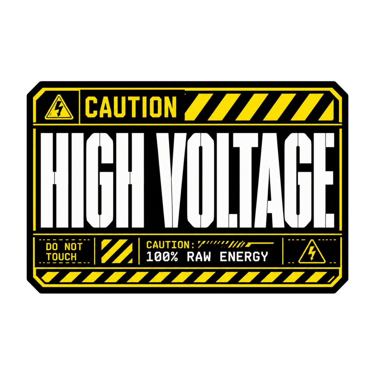 High Voltage Warning Sign Shirt - Industrial Caution Graphic Tee
