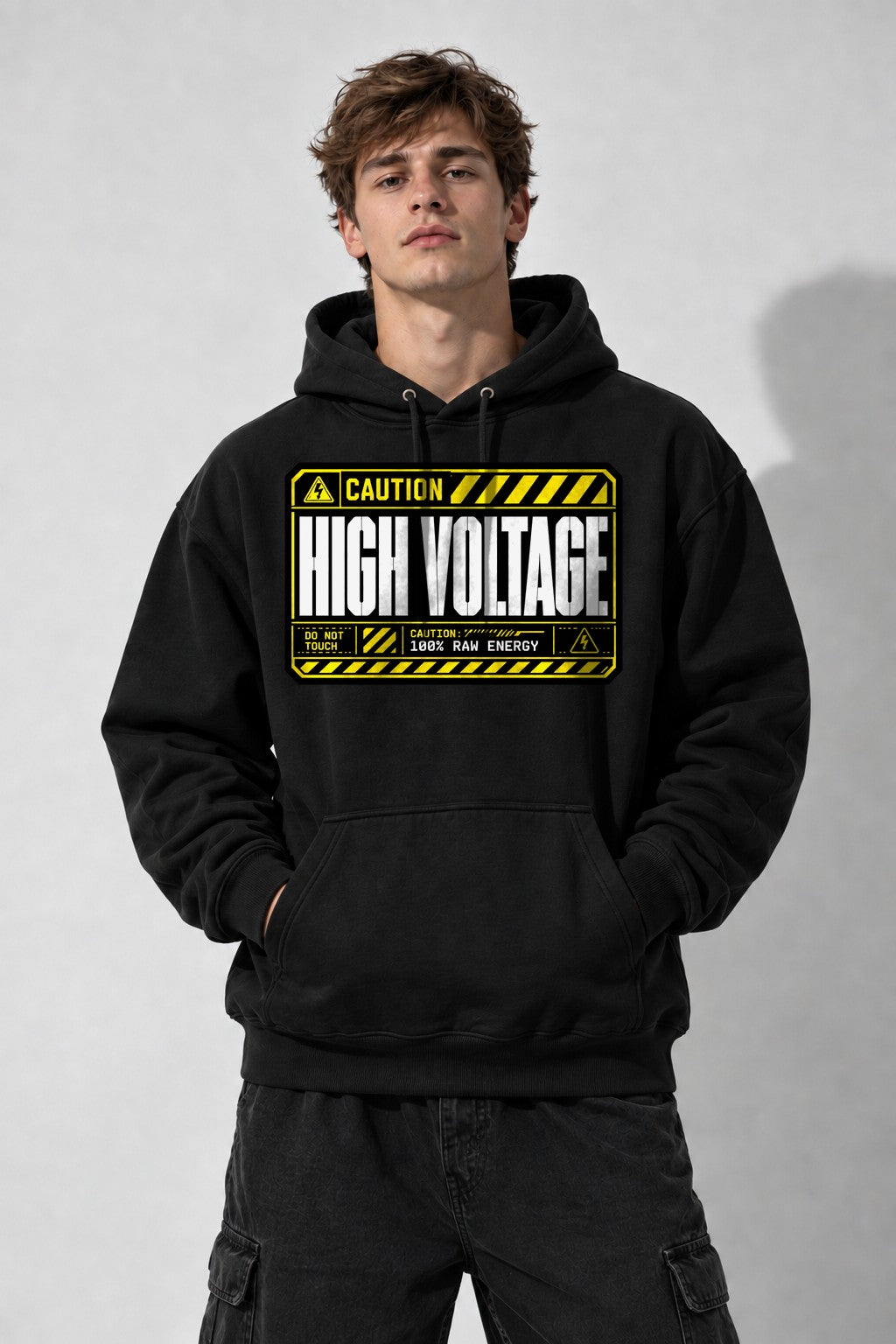 High Voltage Warning - Black