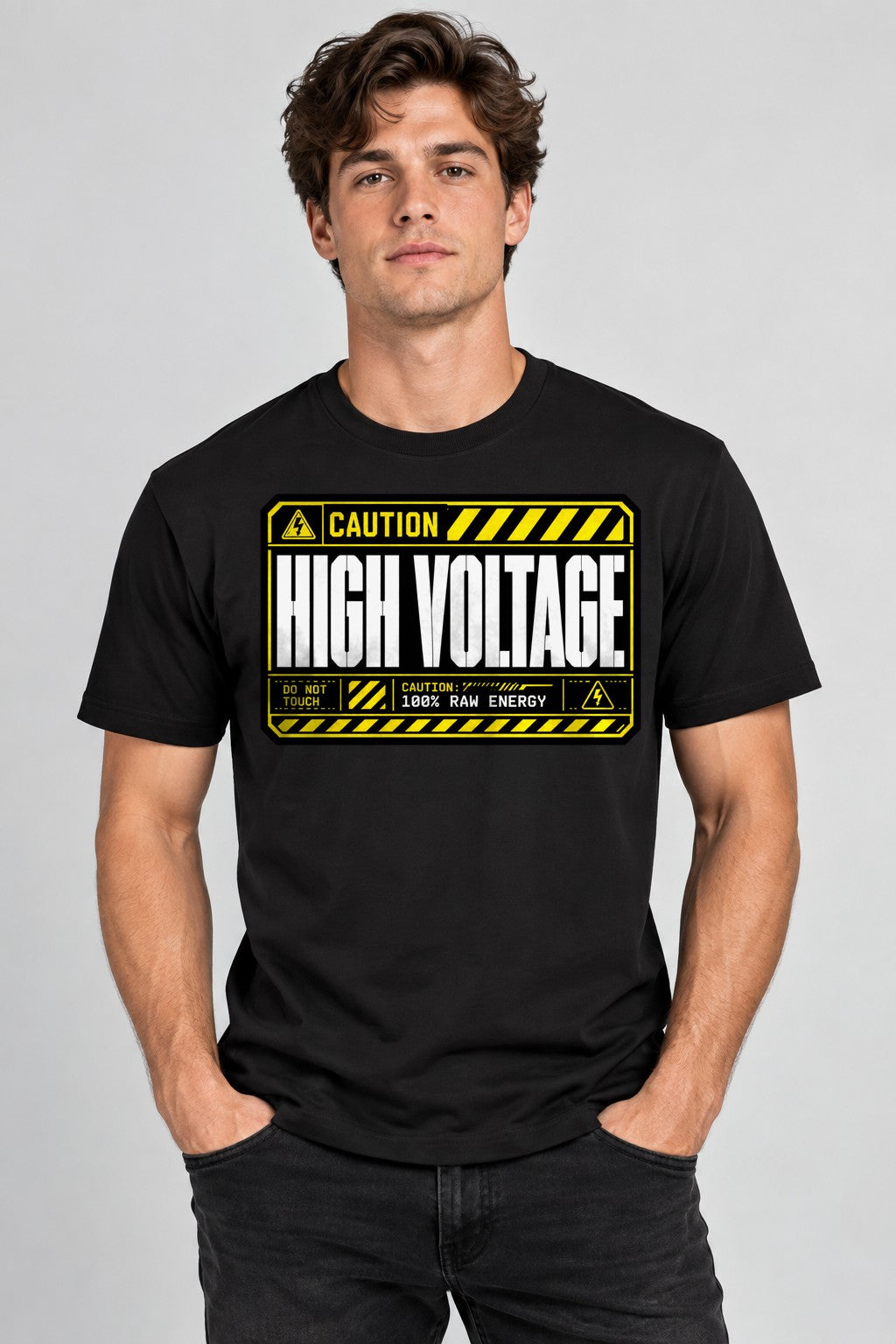 High Voltage Warning - Black