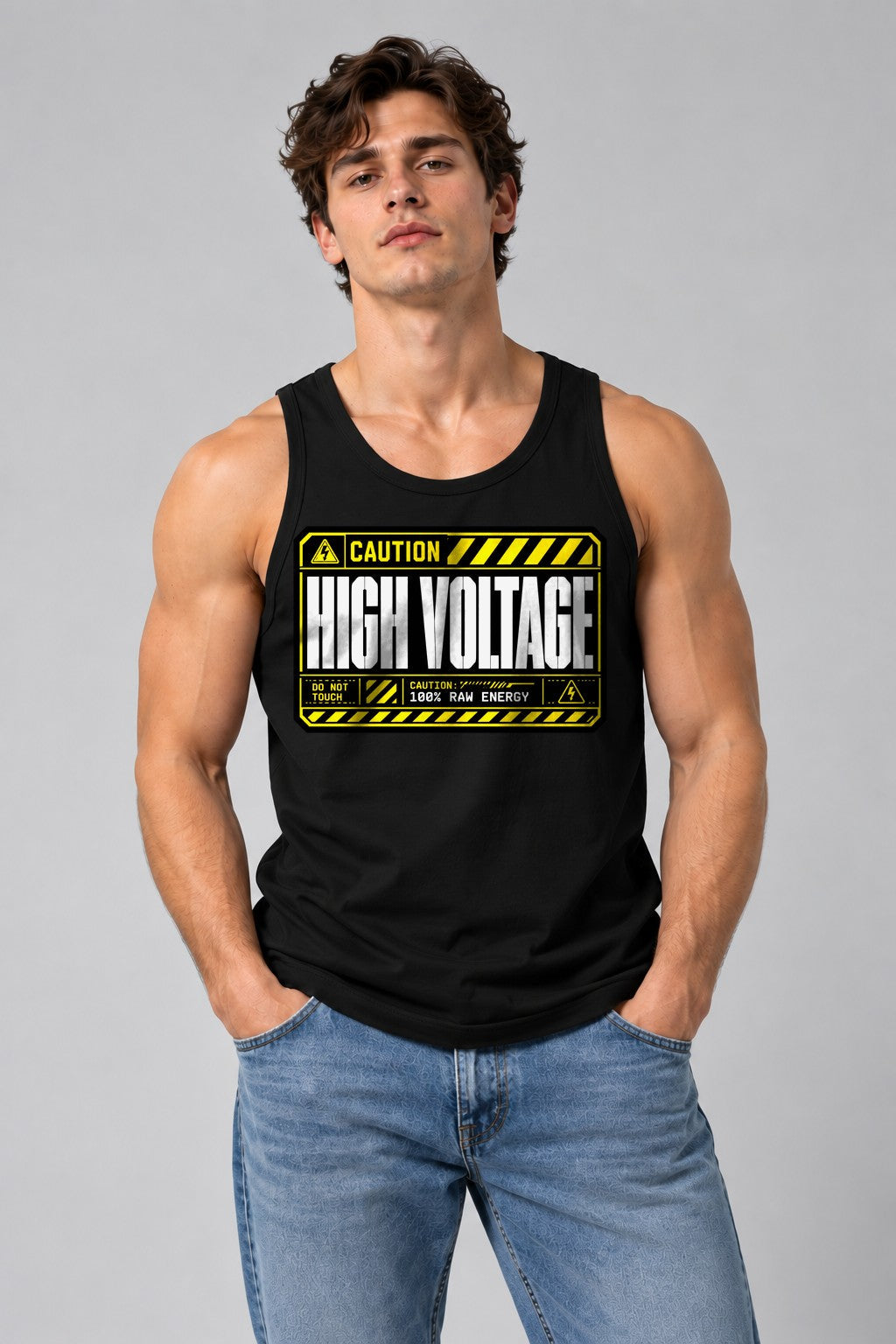 High Voltage Warning - Black