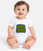 Higher Ground Retro Typography Shirt - Trippy Groovy Vibes - White