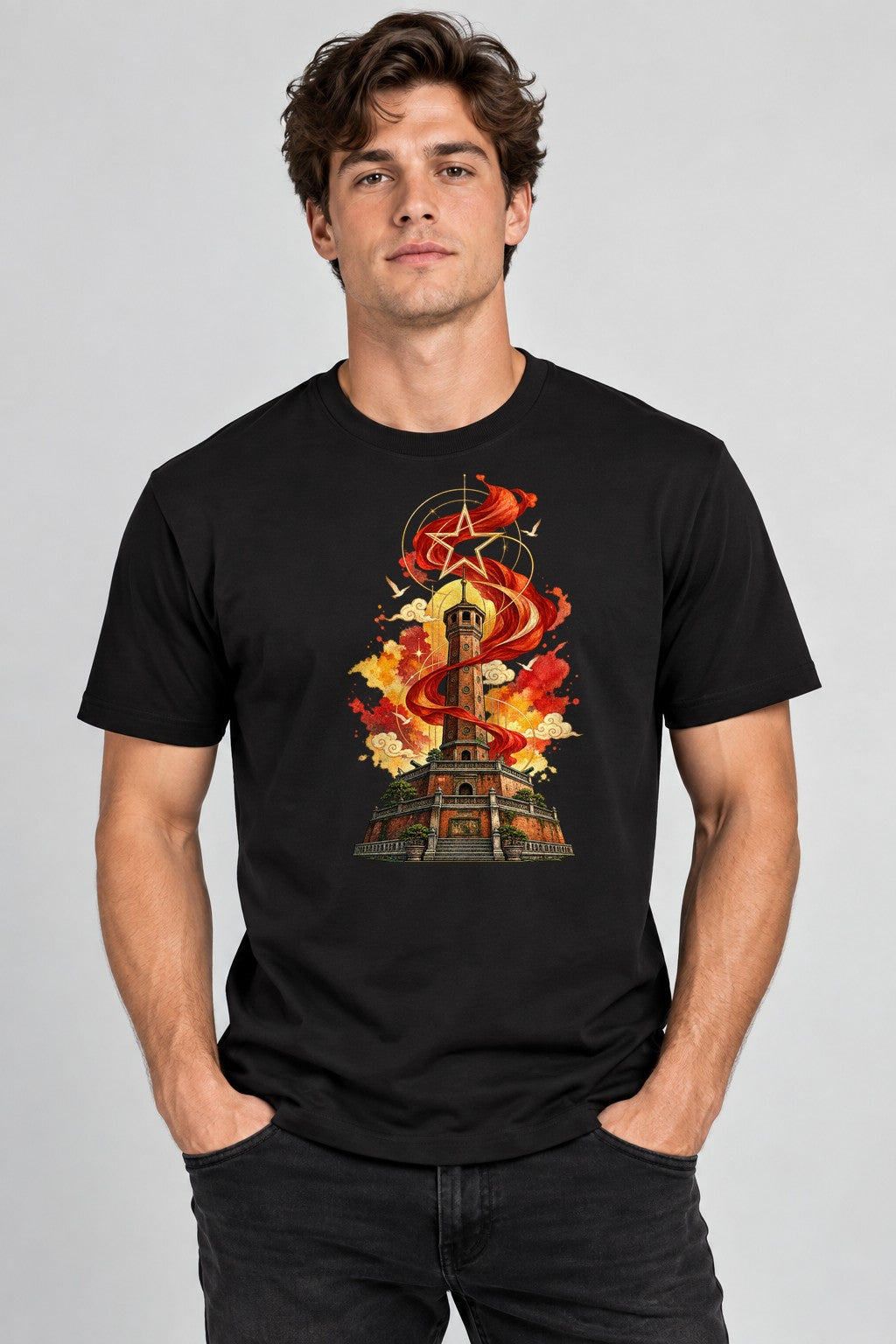 Historic Flag Tower - Black