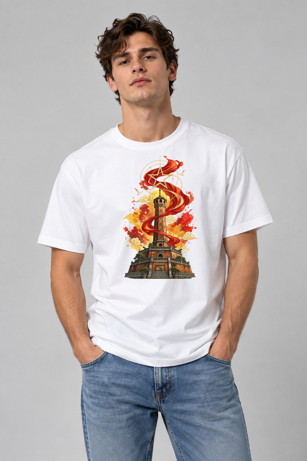 Historic Flag Tower - White