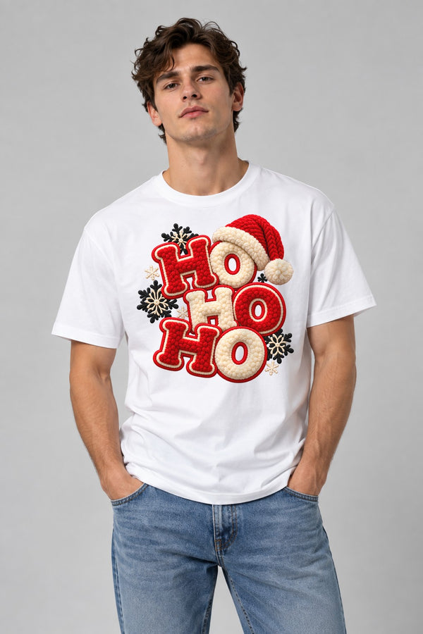 Ho Ho Ho Santa - White
